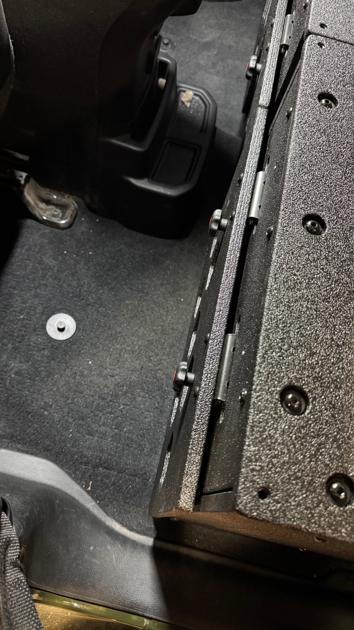 Jeep Wrangler 2018-2023 JLU 4 Door - Second Row Seat Delete Plate System - 8" or 10" Module Based - Spirit of 1876 - Goose Gear