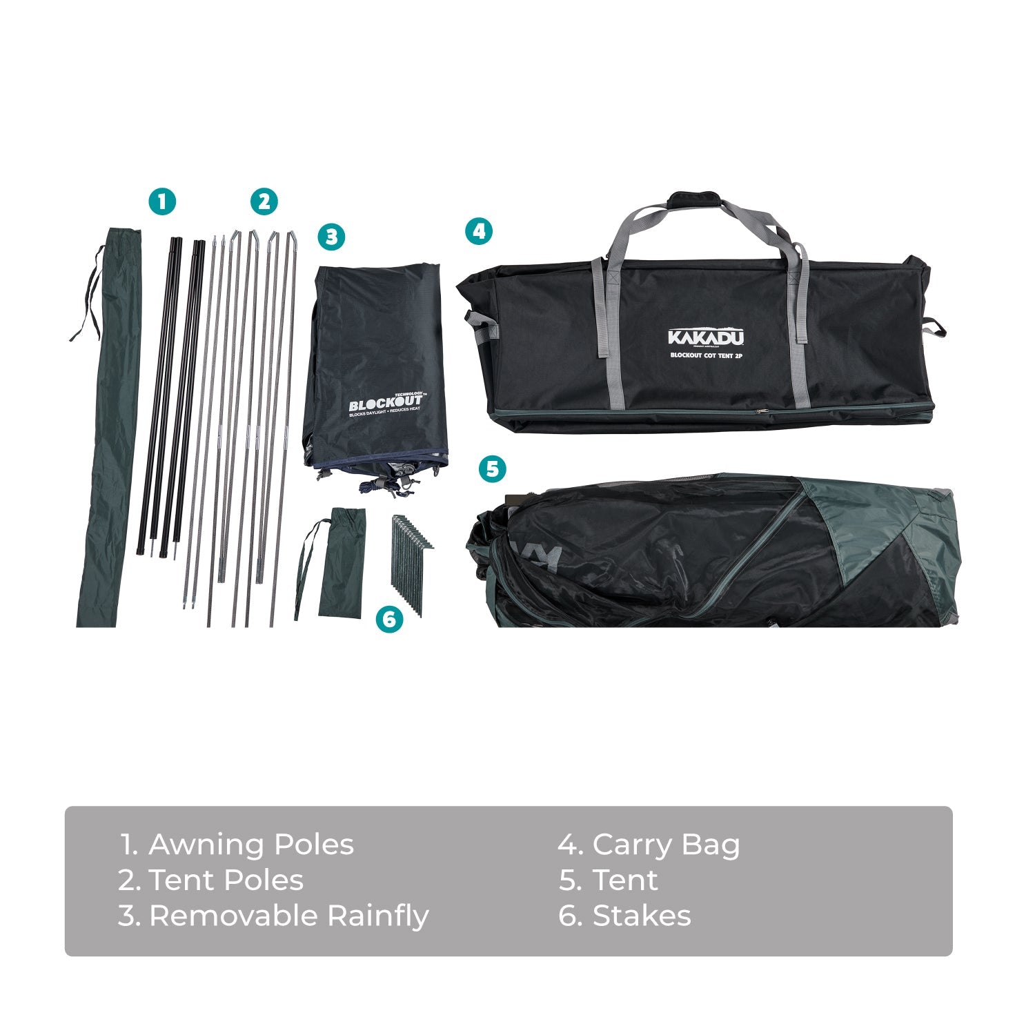 BlockOut® Cot Tent 2P - Spirit of 1876 - Kakadu