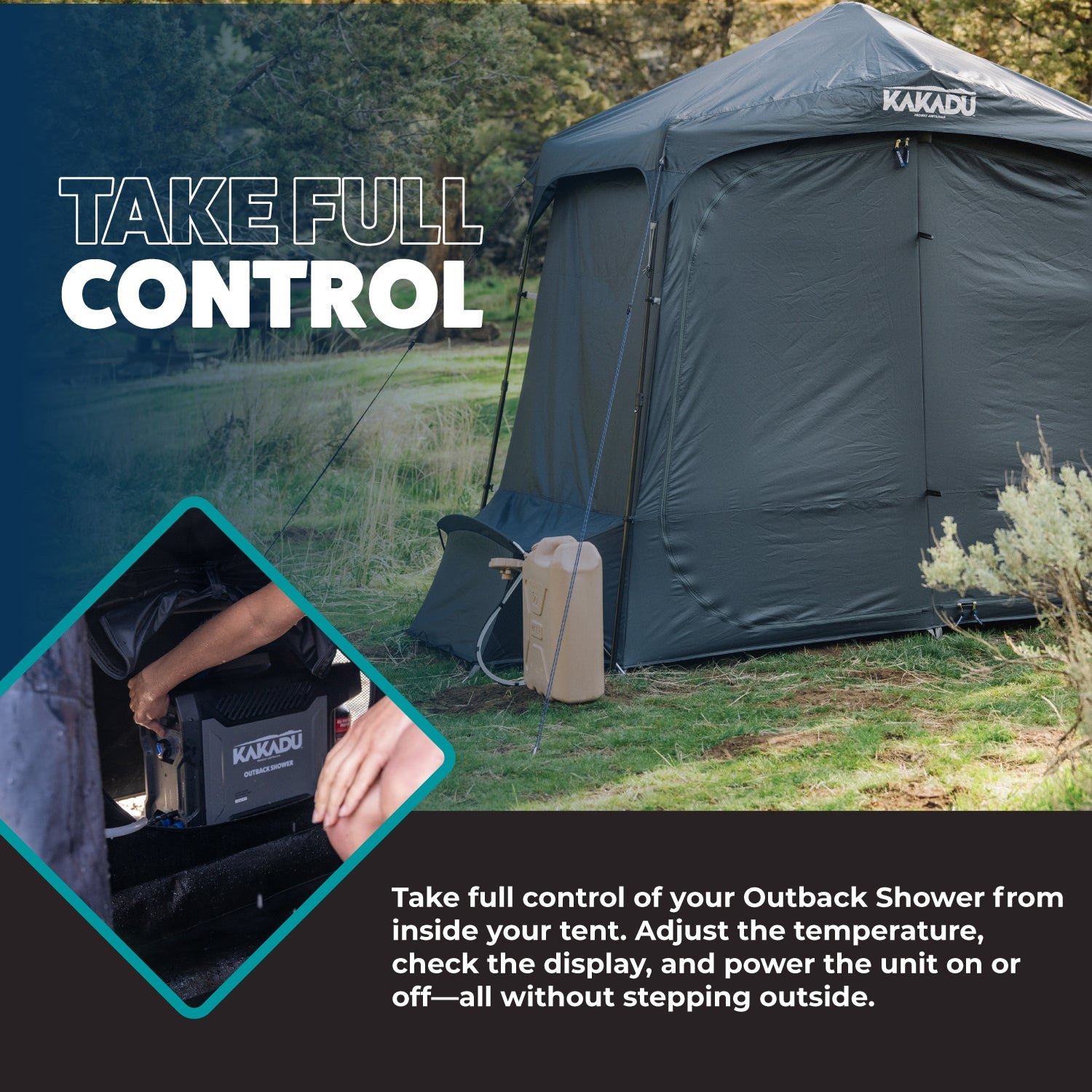 Outback Shower Tent Deluxe - Spirit of 1876 - Kakadu