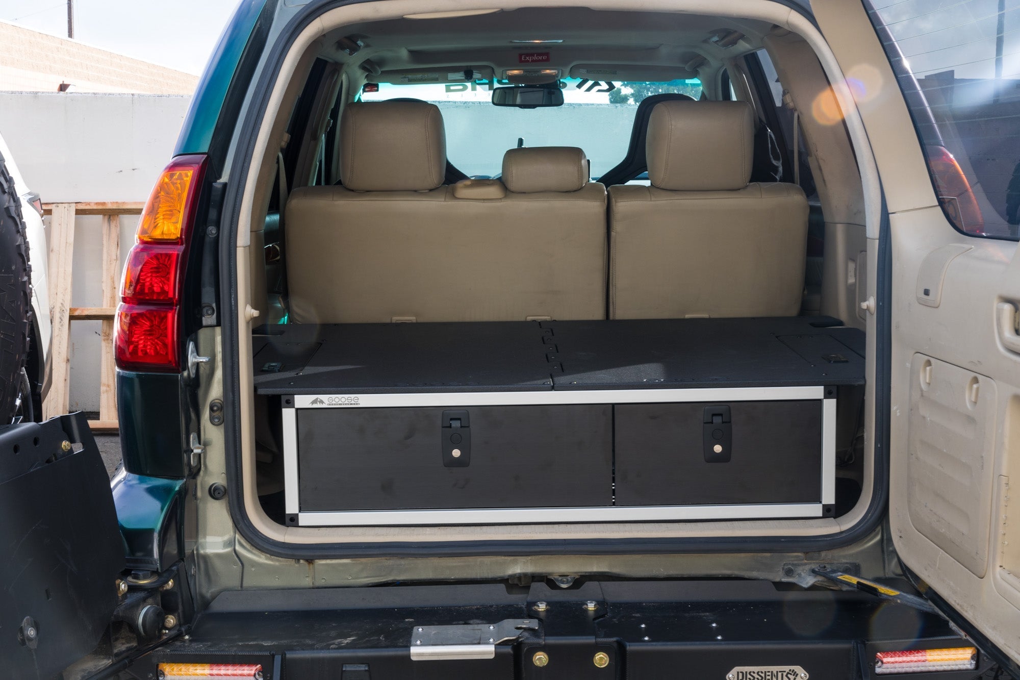 Lexus GX470 2002 - 2009 1st Gen. - Side x Side Drawer Module with Fitted Top Plate - 41 - 3/8"W x 10"H x 36"D - Spirit of 1876 - Goose Gear