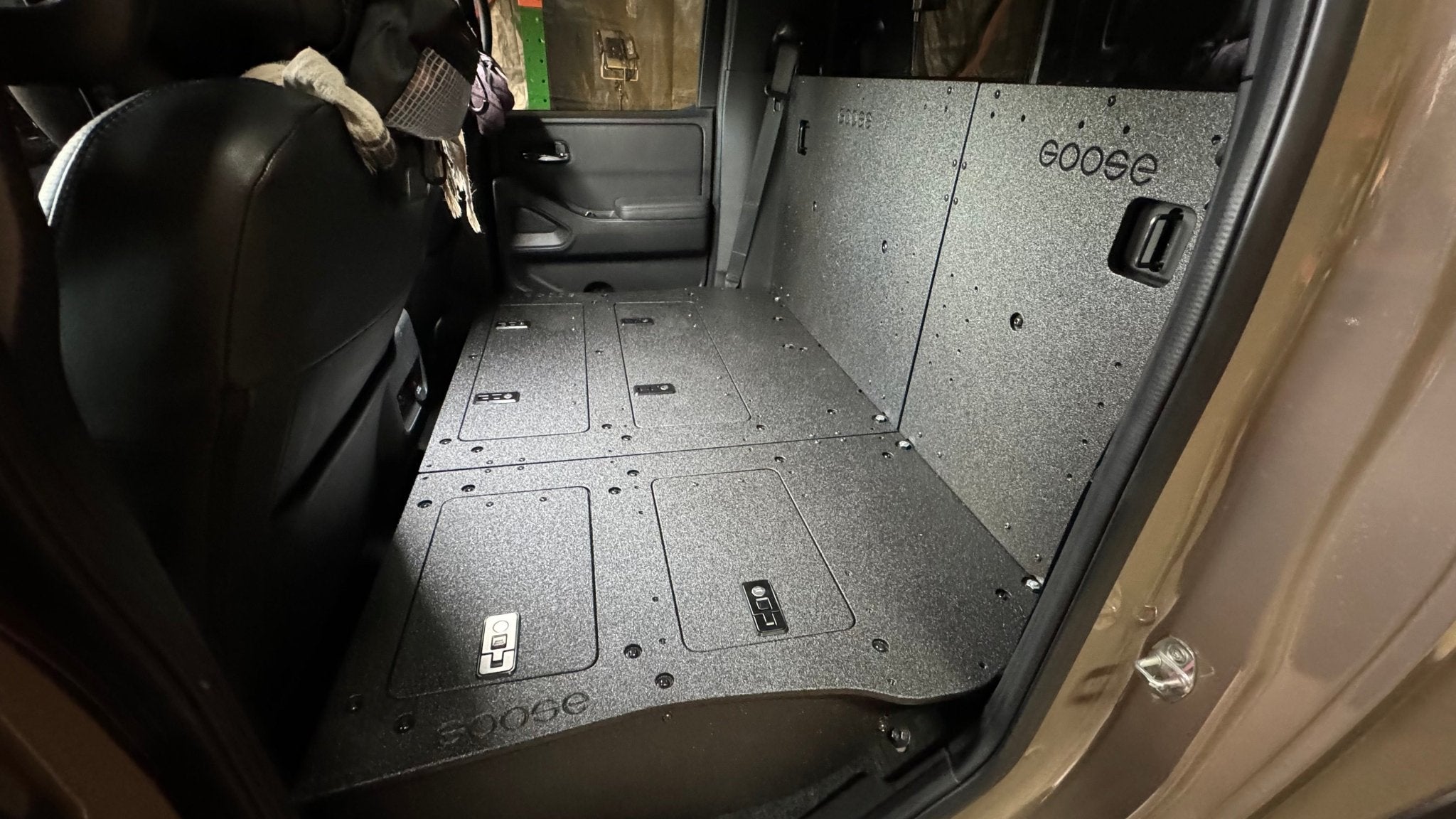 Nissan - Frontier - Crew Cab - 2021 - Present - 3rd Gen - Explore Series - Second Row Seat Delete Plate System - Spirit of 1876 - Goose Gear