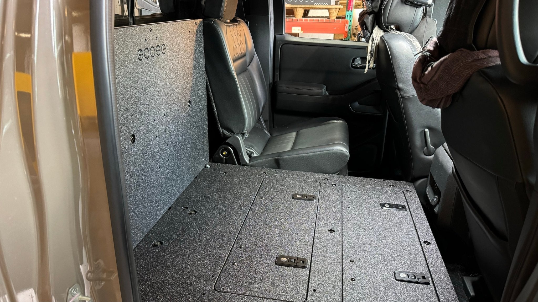 Nissan - Frontier - Crew Cab - 2021 - Present - 3rd Gen - Explore Series - Second Row Seat Delete Plate System - Spirit of 1876 - Goose Gear