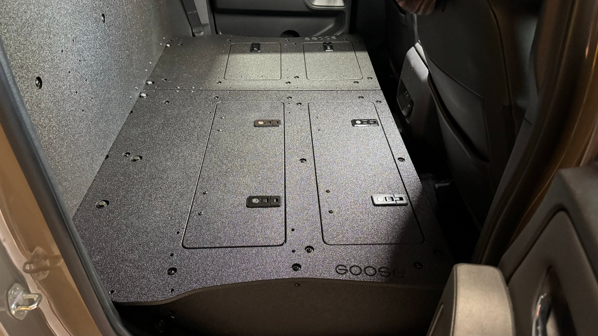 Nissan - Frontier - Crew Cab - 2021 - Present - 3rd Gen - Explore Series - Second Row Seat Delete Plate System - Spirit of 1876 - Goose Gear