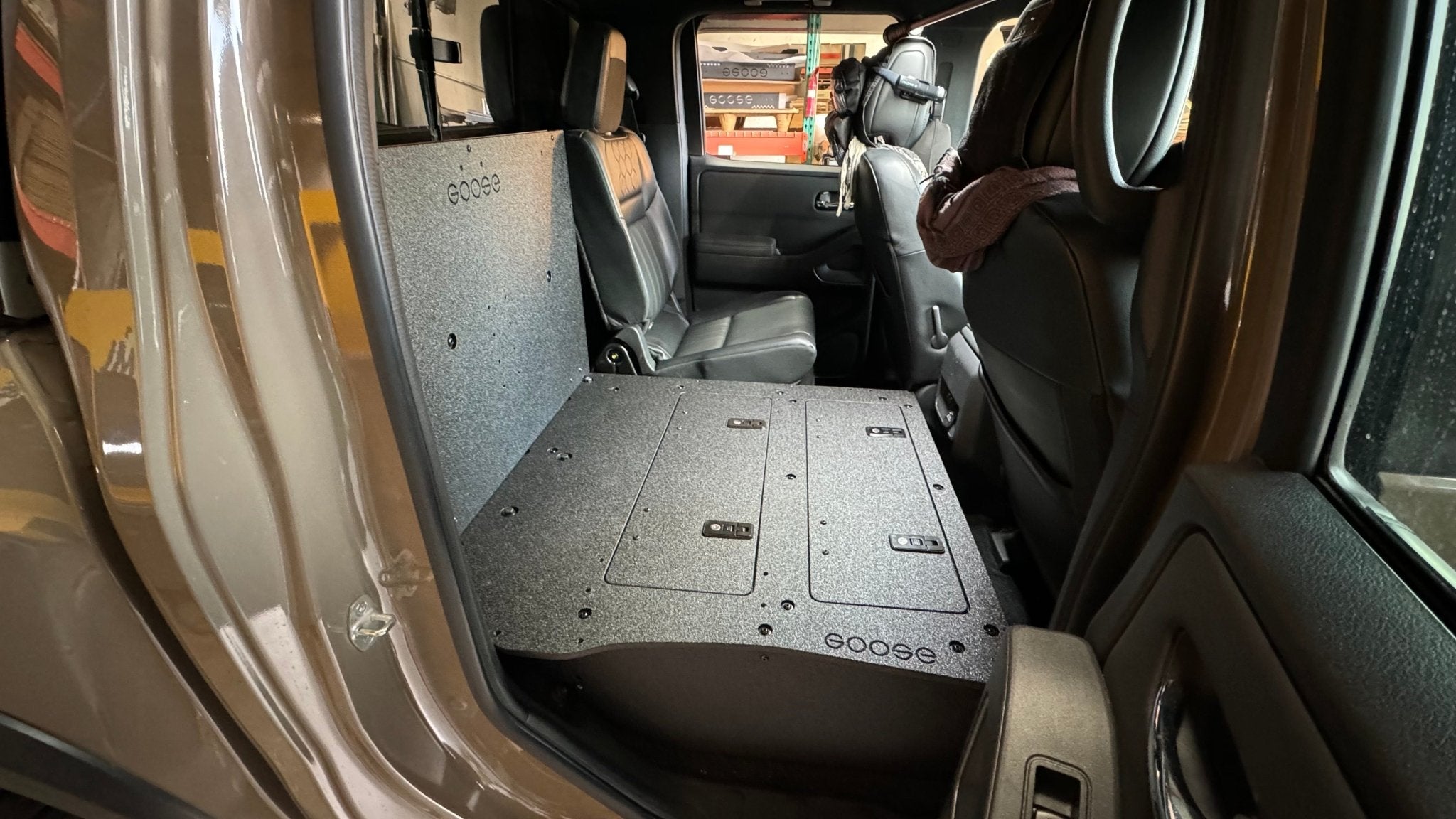 Nissan - Frontier - Crew Cab - 2021 - Present - 3rd Gen - Explore Series - Second Row Seat Delete Plate System - Spirit of 1876 - Goose Gear