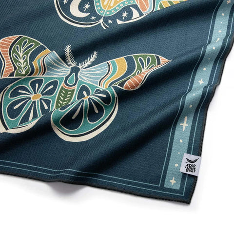 Trek Light Painted Moth Yoga Towel