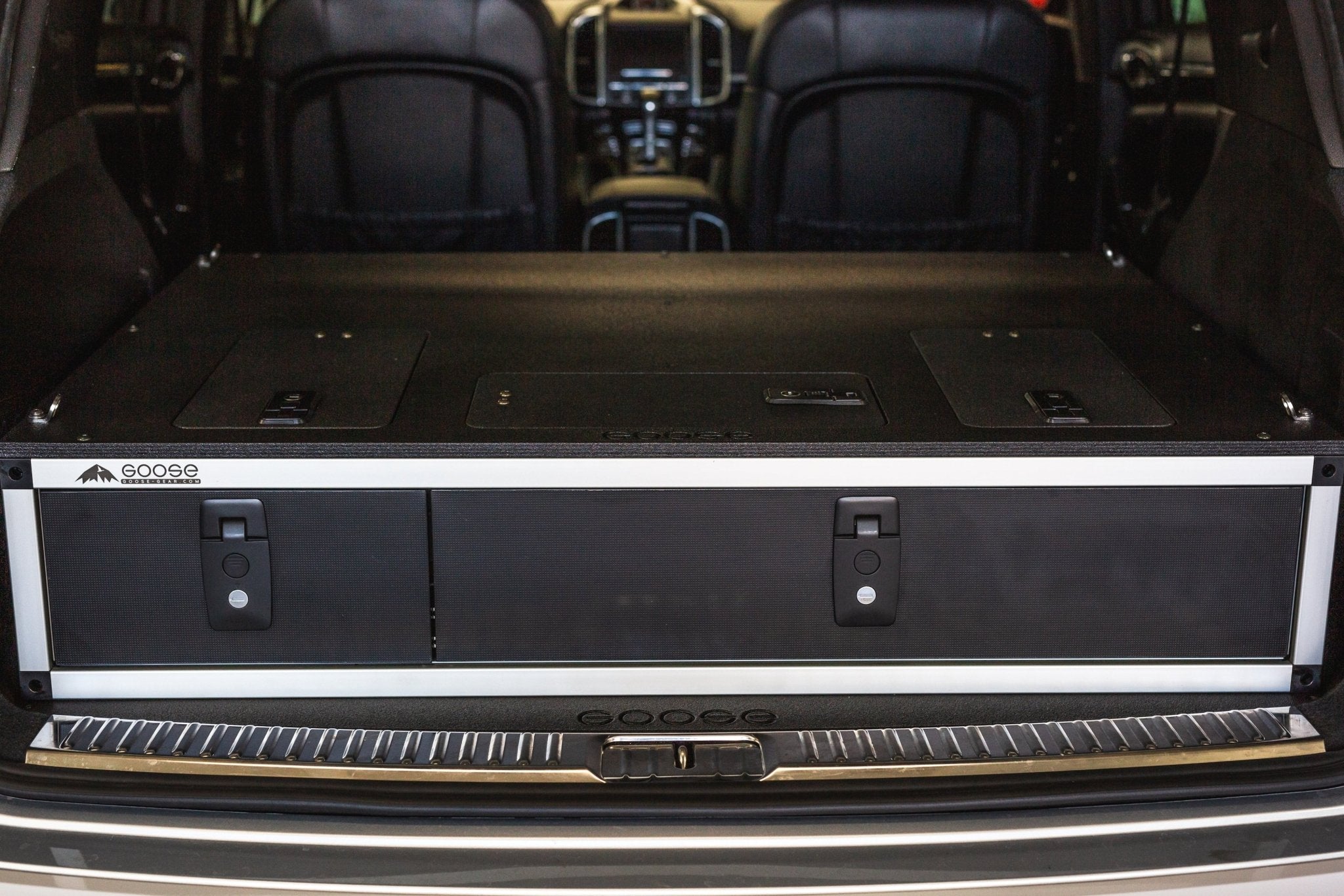 Porsche Cayenne & Volkswagen Touareg 2011 - 2017 2nd Gen. - Side X Side Drawer Module with Fitted Top Plate - Spirit of 1876 - Goose Gear