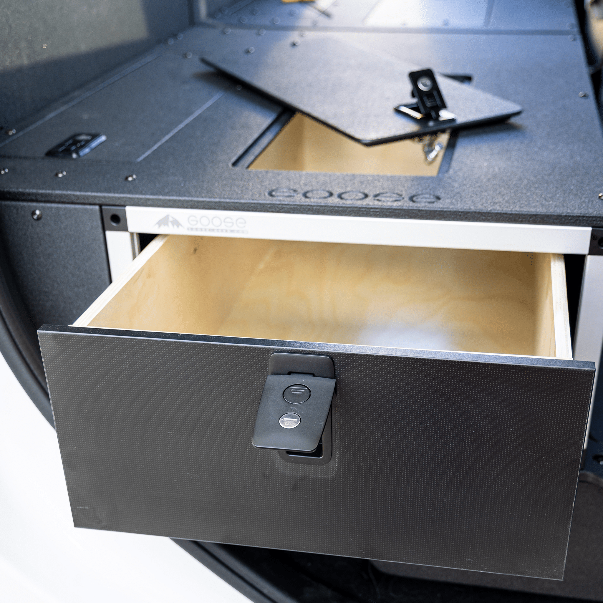 Ram 2500/3500 2009 - Present 4th and 5th Gen. Crew Cab - Second Row Single Drawer Module - Spirit of 1876 - Goose Gear