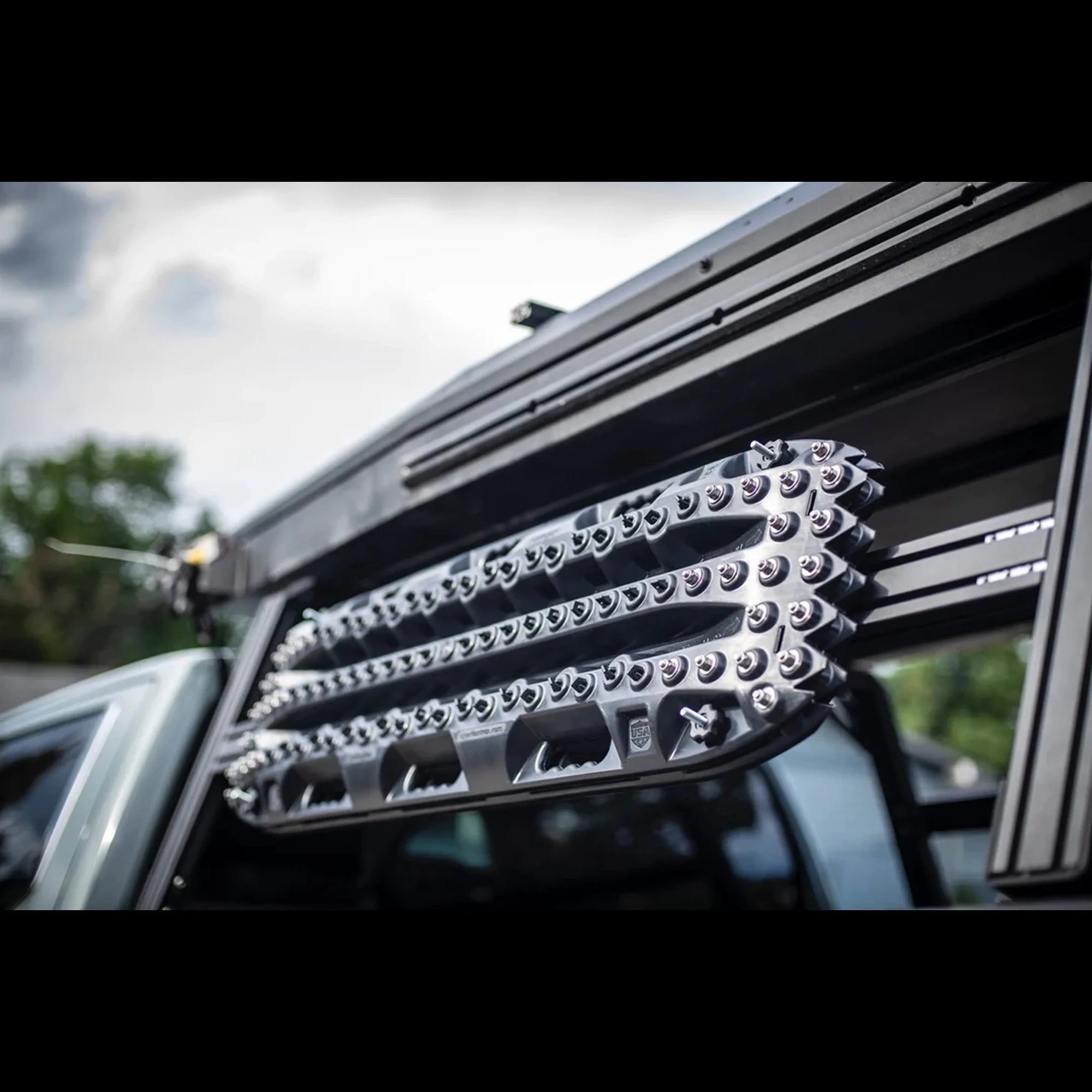 Recovery Board Mount for Bed Racks | MaxTrax & More - Spirit of 1876 - Xtrusion Overland