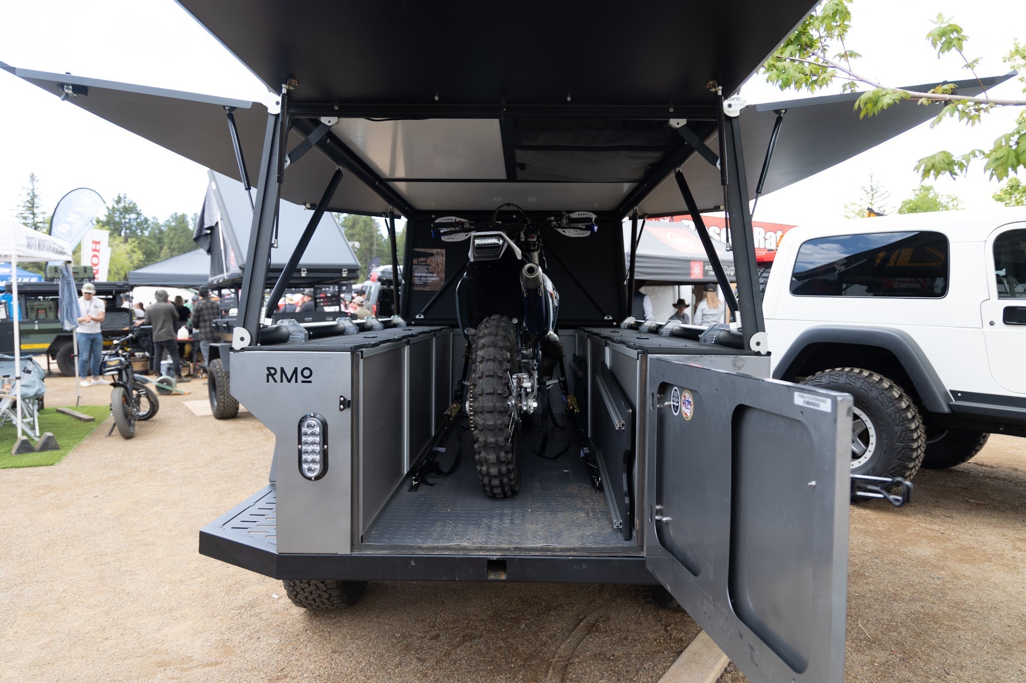 Rustic Mountain Overland Anzac GFC Moto Hauler - Driver Side Utility Module Package - Spirit of 1876 - Goose Gear