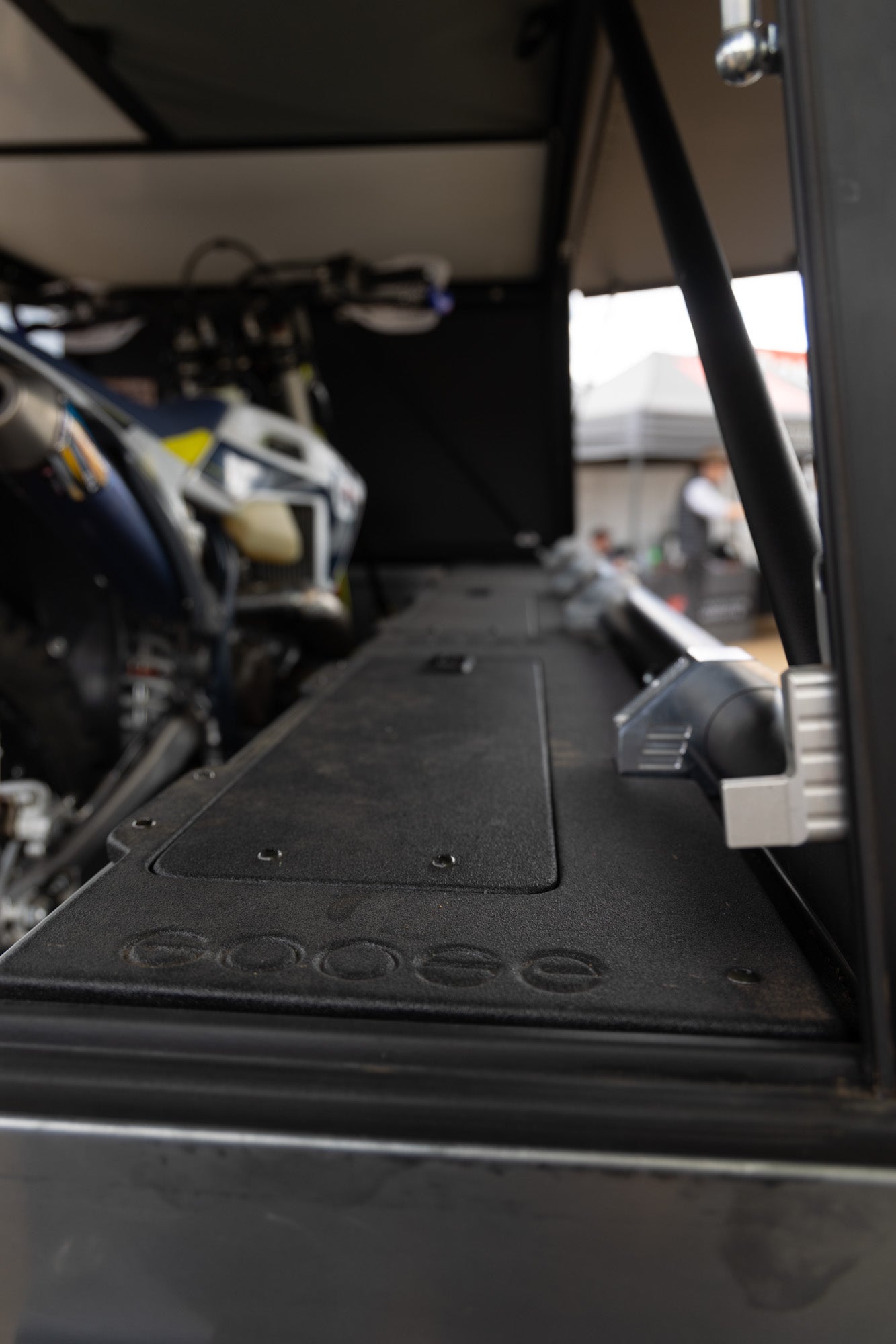 Rustic Mountain Overland Anzac GFC Moto Hauler - Passenger Side Utility Module Package - Spirit of 1876 - Goose Gear