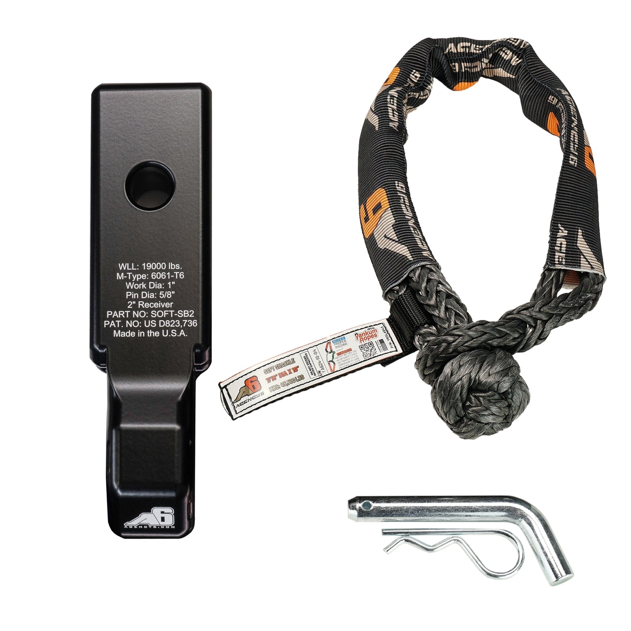 Soft Shackle Block 2 Inch Assembly - Spirit of 1876Agency6.com
