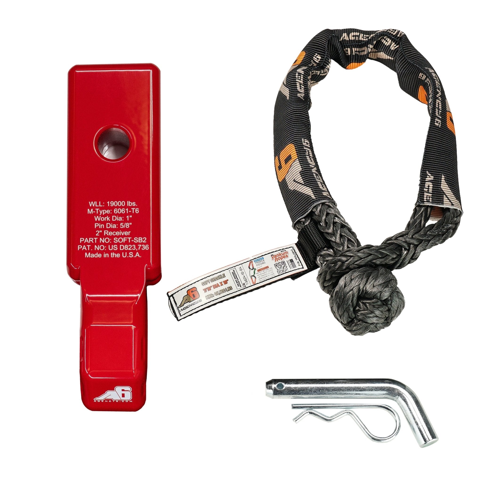 Soft Shackle Block 2 Inch Assembly - Spirit of 1876Agency6.com