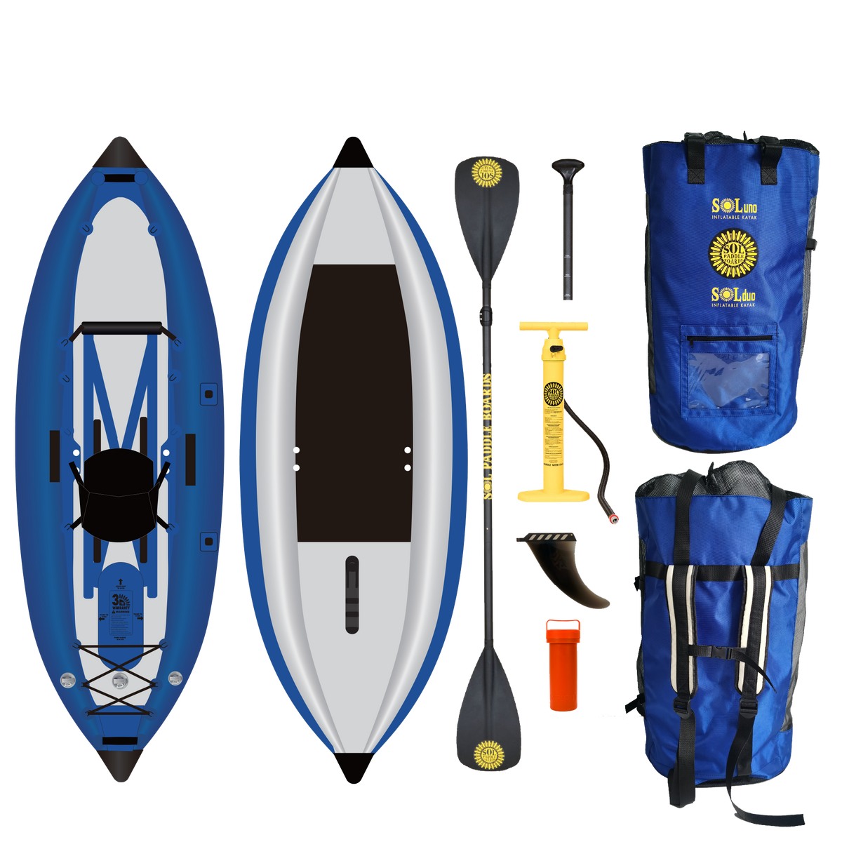 SOLuno Single Inflatable Kayak