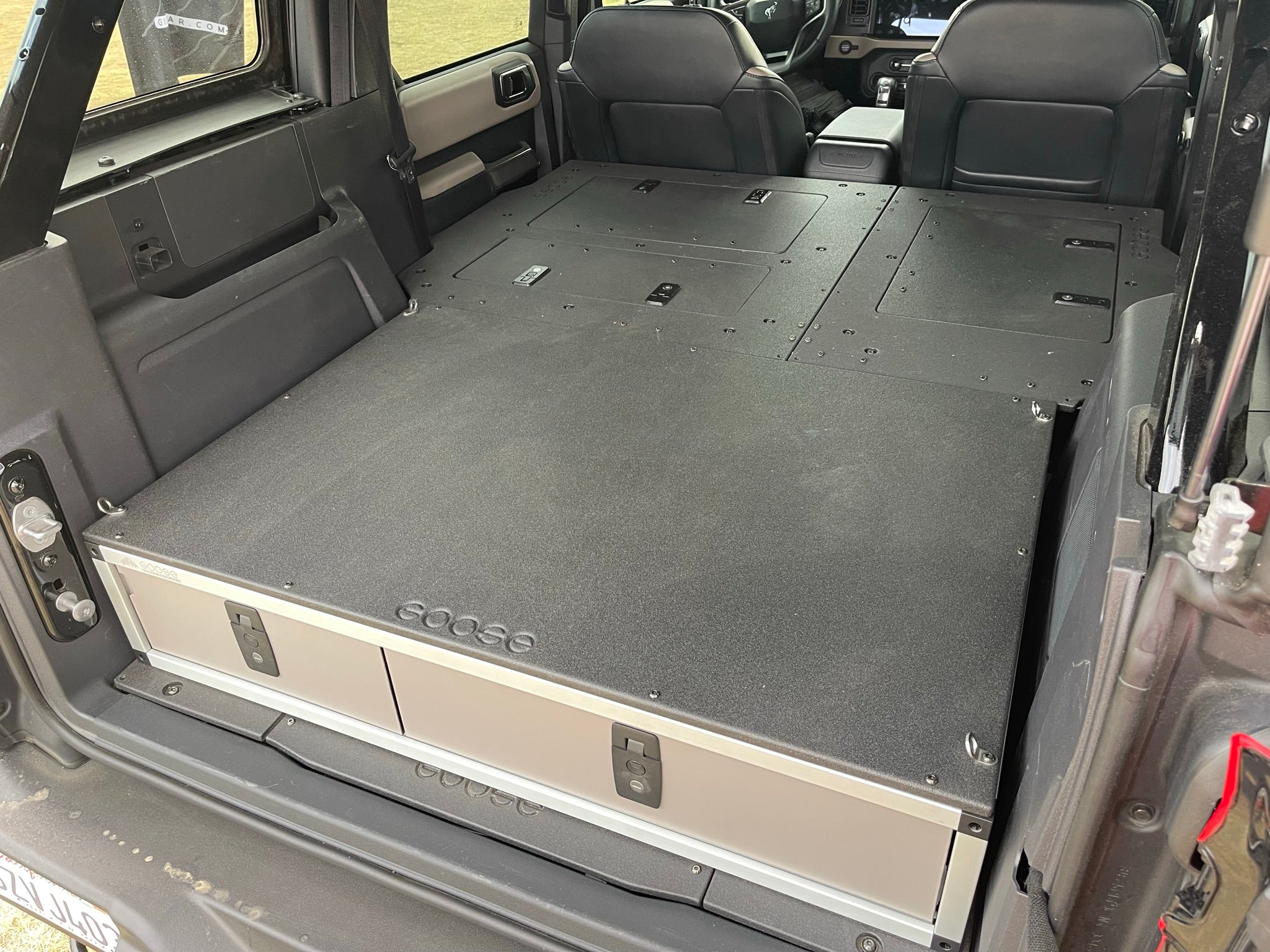 Stealth Sleep and Storage Package for Ford Bronco 2021 - Present 6th Gen. 4 Door - Spirit of 1876 - Goose Gear