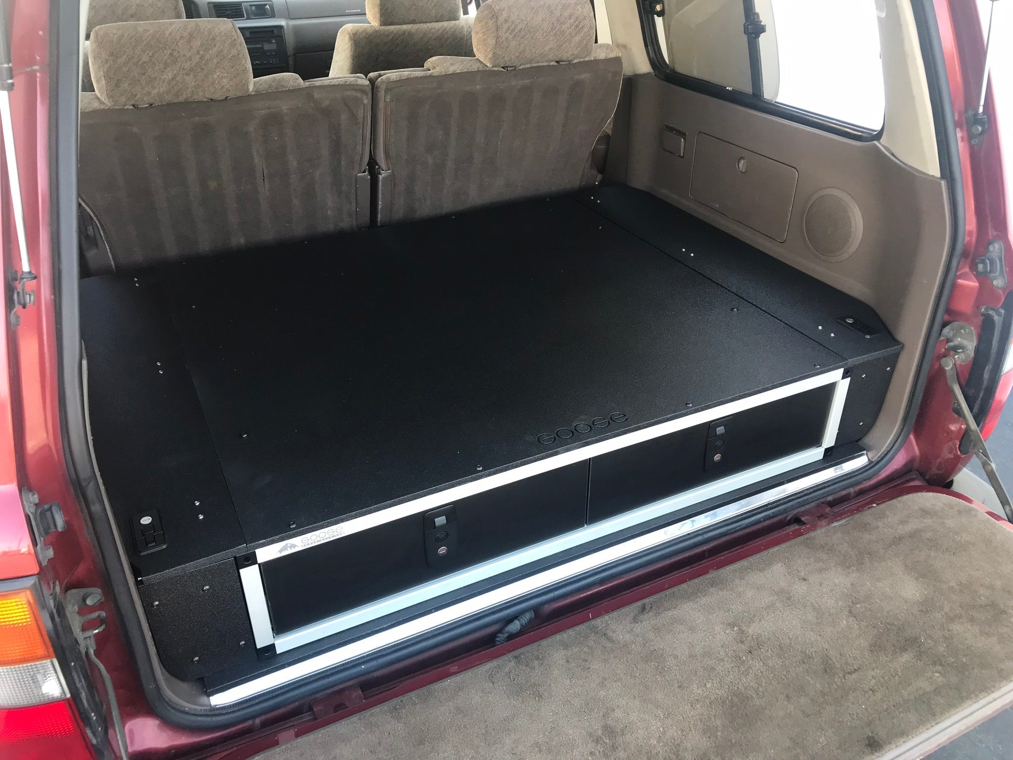 Stealth Sleep and Storage Package for Toyota Land Cruiser 1991 - 1997 80 Series - 43 - 3/8" W x 8" H x 40" D - Spirit of 1876 - Goose Gear