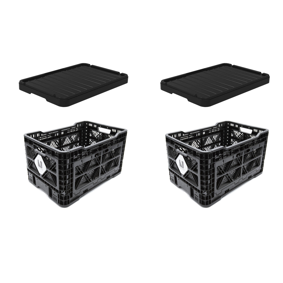 T-48 Transformer Crates with Plastic Lids – 2 Pack