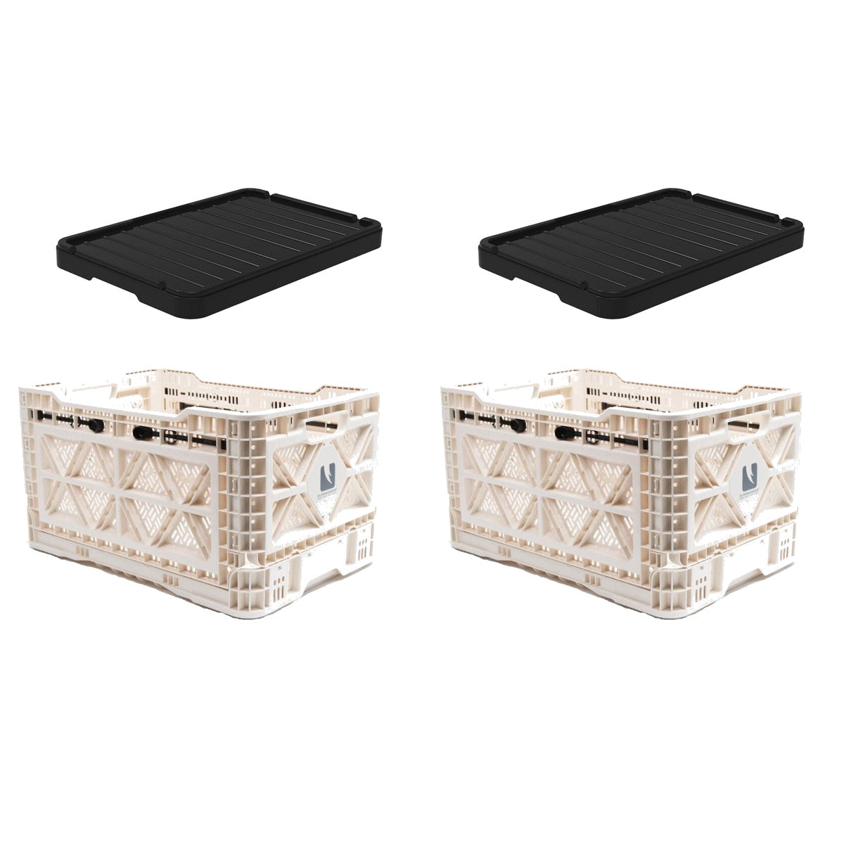 T-48 Transformer Crates with Plastic Lids – 2 Pack