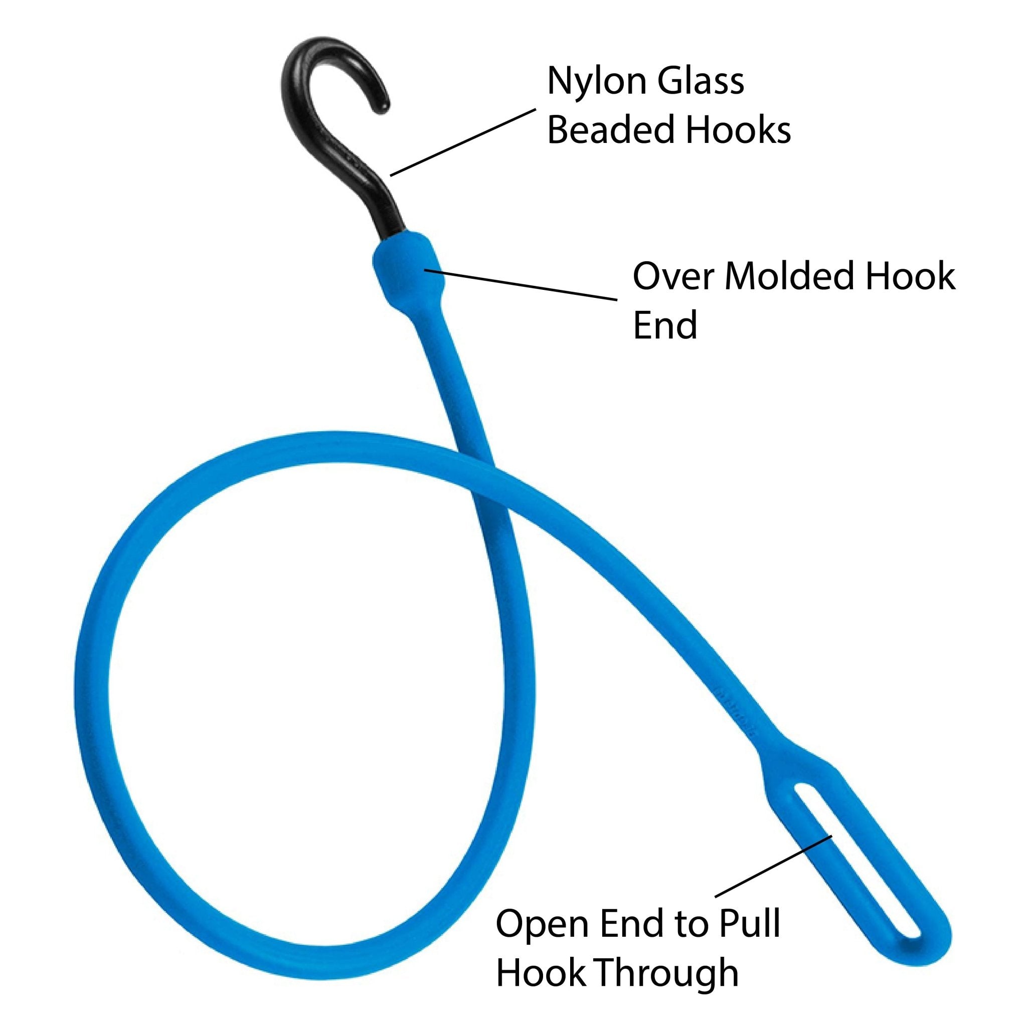 30" Loop End Heavy Duty Poly Bungee Cord 4 Pack - Spirit of 1876The Perfect Bungee and ShockStrap Tie Downs
