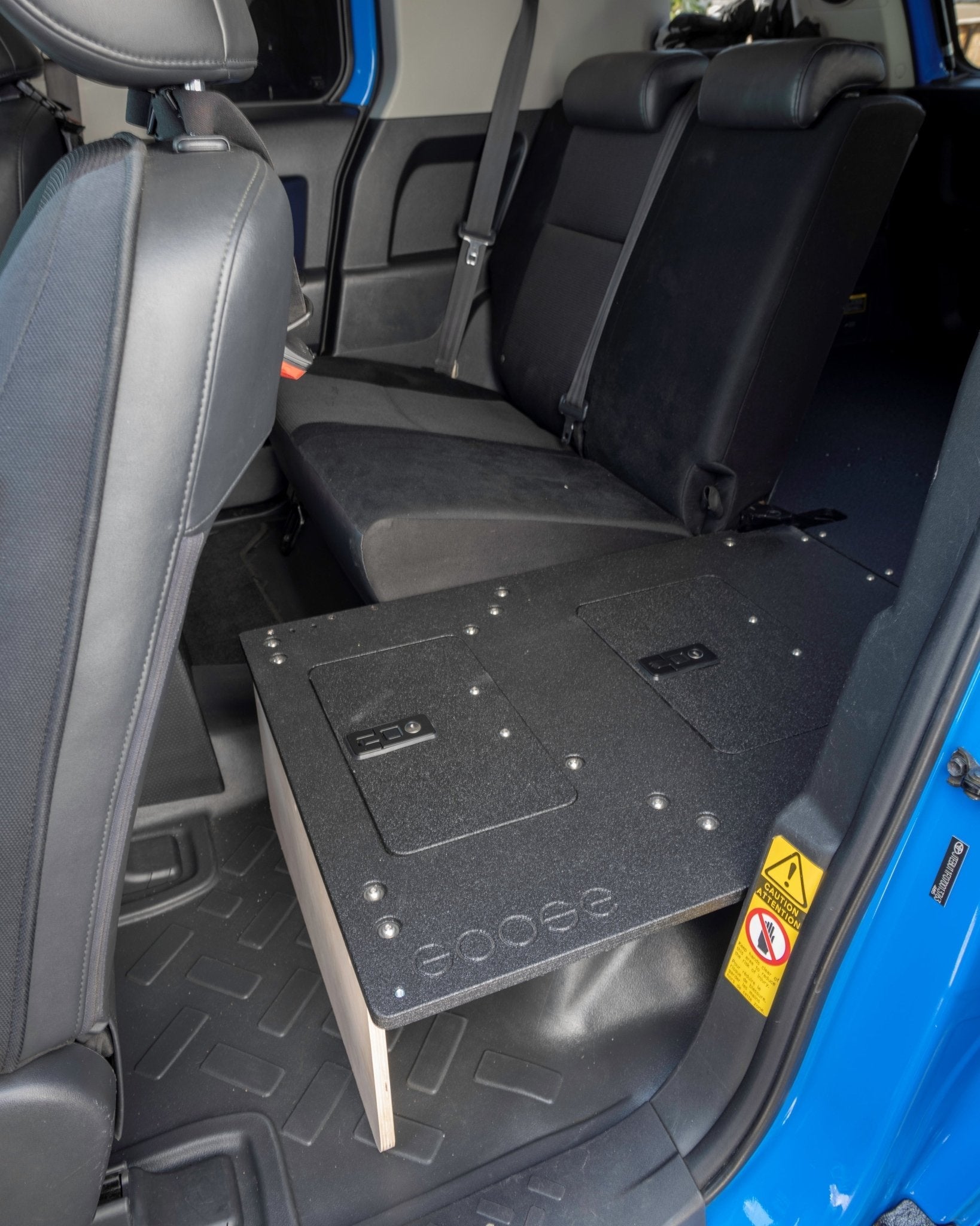 Toyota FJ Cruiser 2006 - 2014 - Second Row Seat Delete Plate System - Spirit of 1876 - Goose Gear