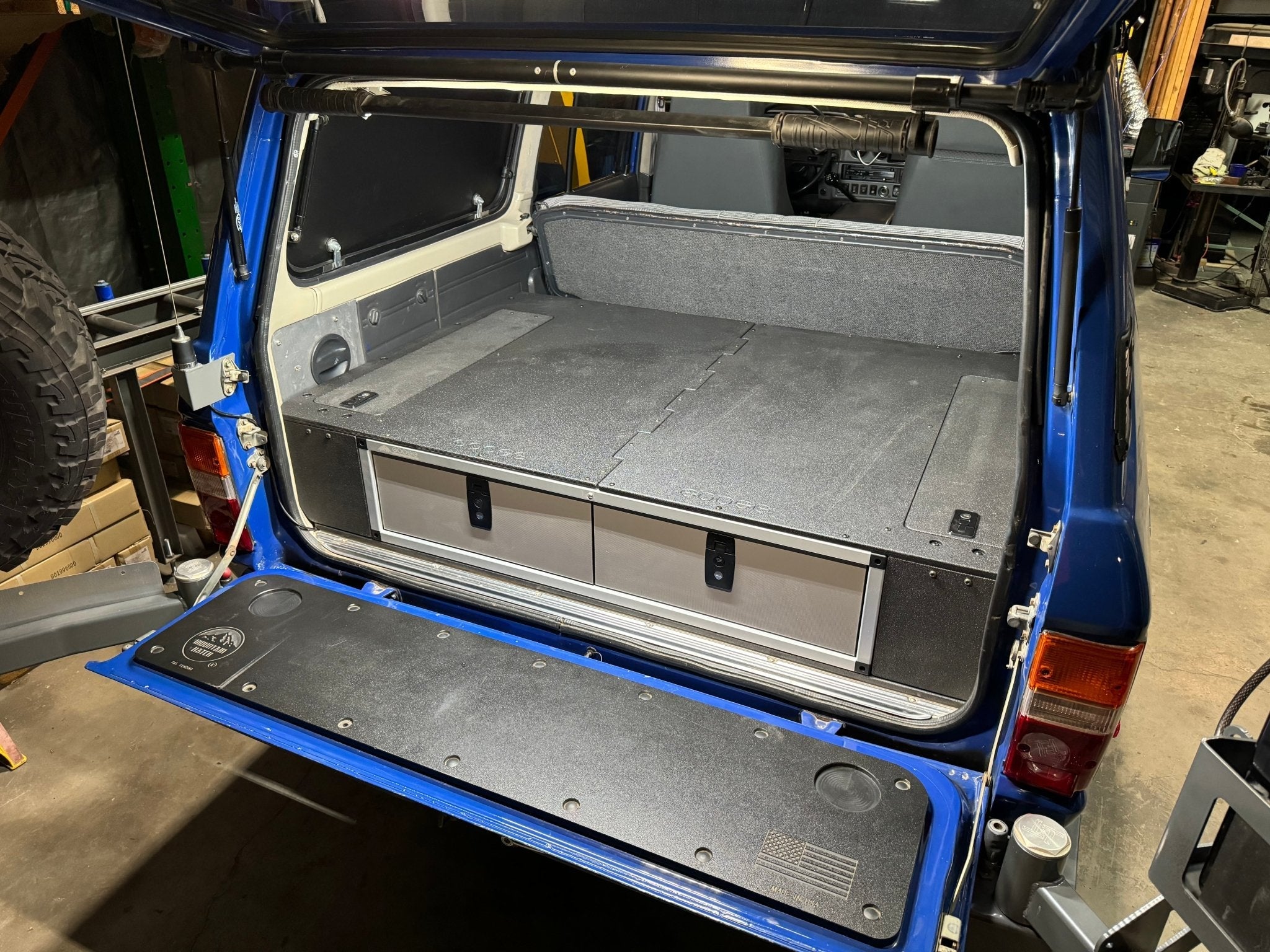 Toyota Land Cruiser 1980 - 1989 60 Series - Side x Side Drawer Module with Fitted Top Plate - 41 3/8"W x 9 - 1/2"H x 40"D - Spirit of 1876 - Goose Gear