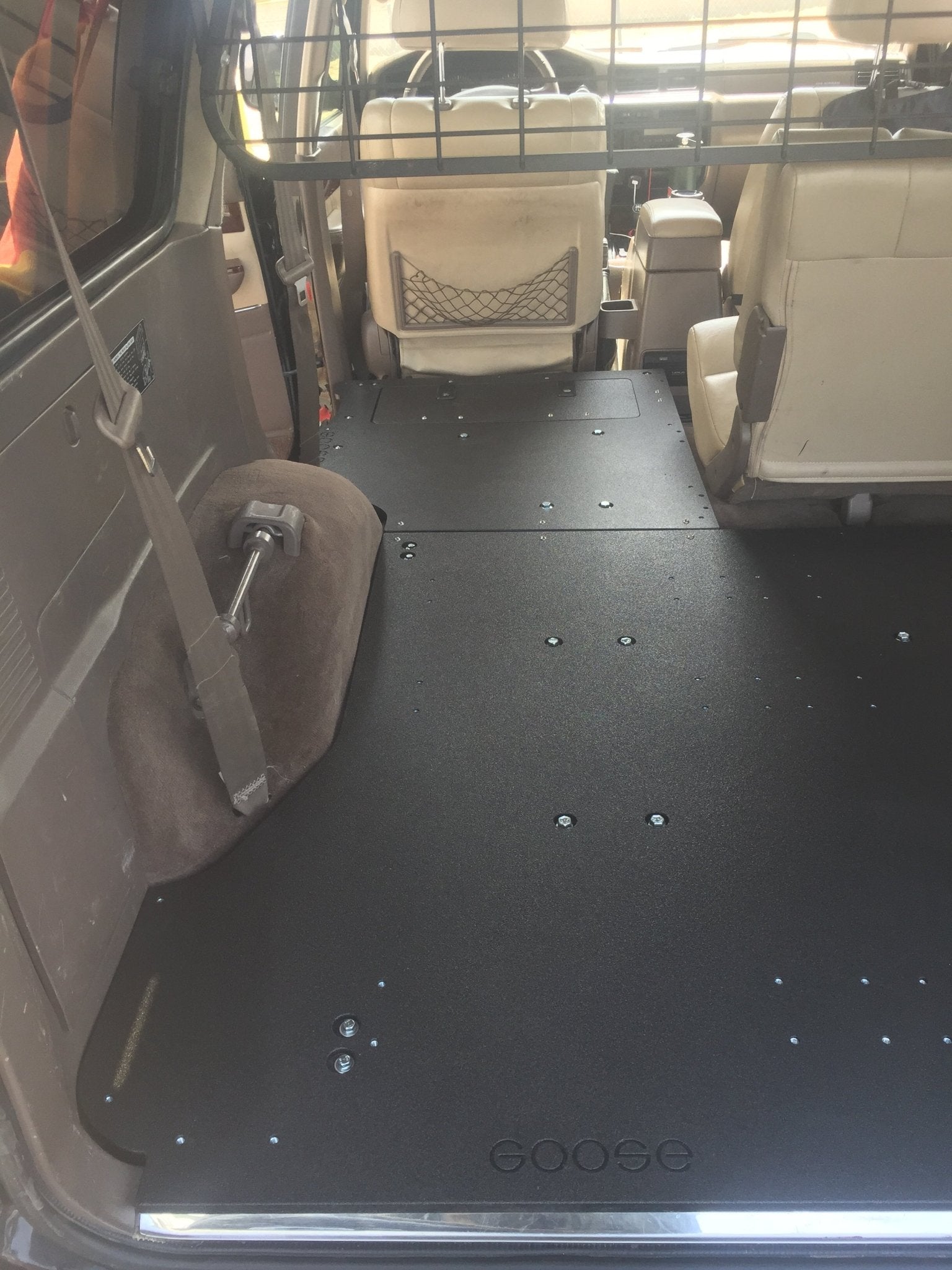 Toyota Land Cruiser 1991 - 1997 80 Series - Second Row Seat Delete Plate System - Spirit of 1876 - Goose Gear