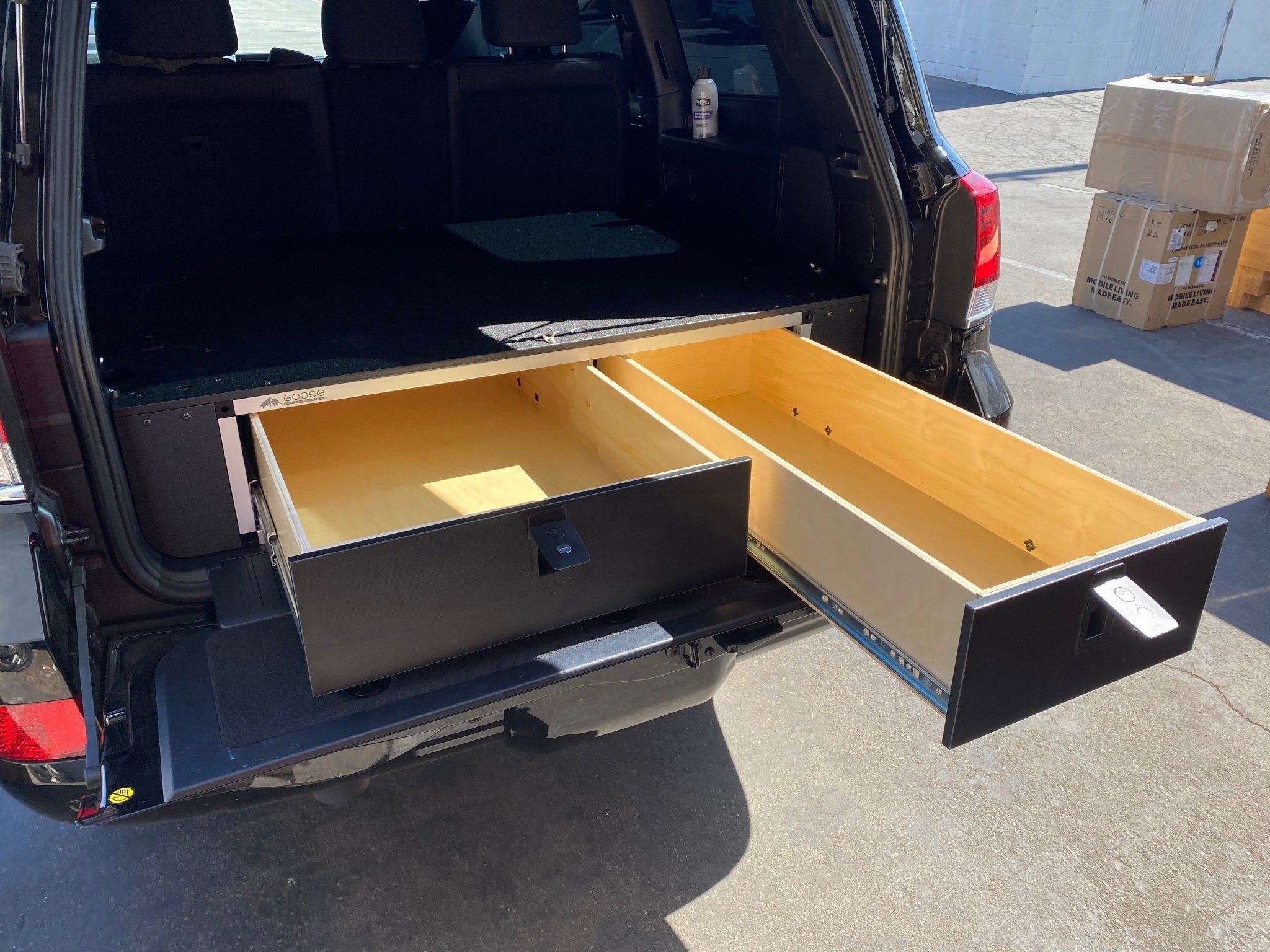 Toyota Land Cruiser 2008 - 2021 200 Series - Side x Side Drawer Module with Fitted Top Plate - Spirit of 1876 - Goose Gear
