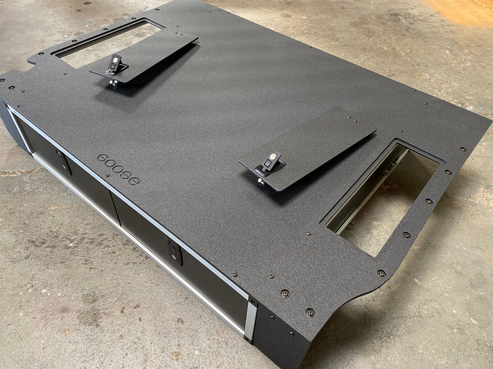 Toyota Land Cruiser 2008 - 2021 200 Series - Side x Side Drawer Module with Fitted Top Plate - Spirit of 1876 - Goose Gear