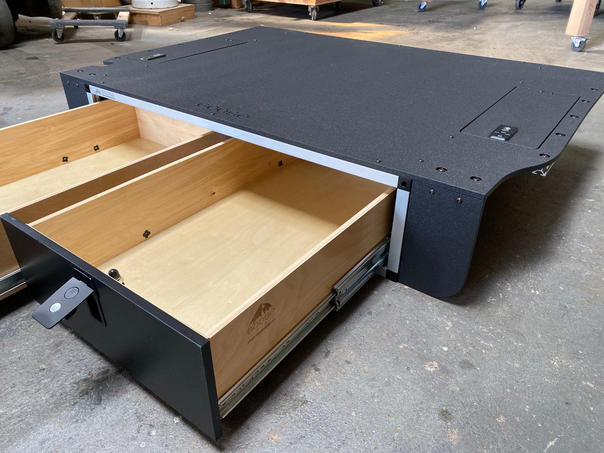Toyota Land Cruiser 2008 - 2021 200 Series - Side x Side Drawer Module with Fitted Top Plate - Spirit of 1876 - Goose Gear
