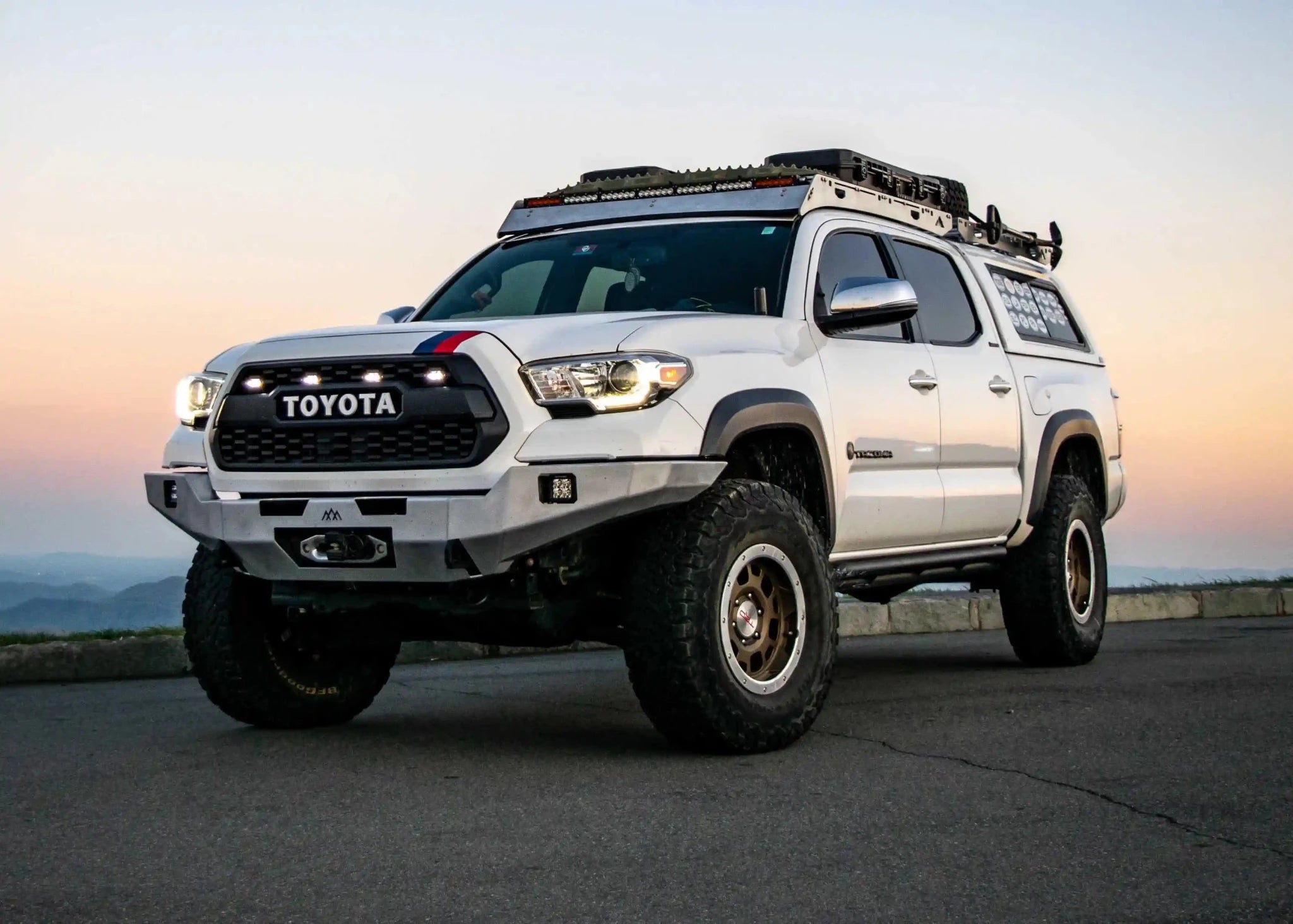 Hi - Lite Overland Toyota Tacoma Front Bumper 3rd Gen (2016 - 2023) [No Bull Bar] - Spirit of 1876 - Backwoods Adventure Mods