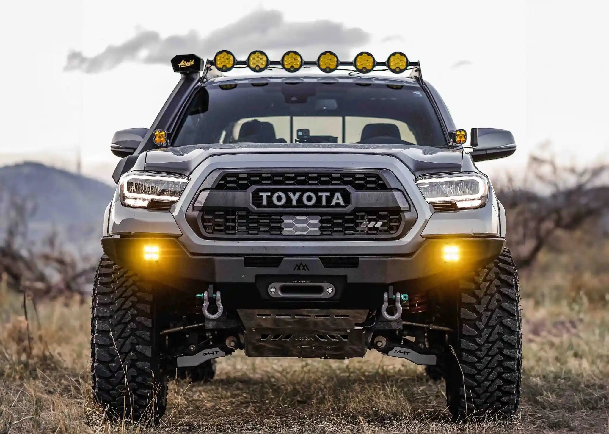 Hi - Lite Overland Toyota Tacoma Front Bumper 3rd Gen (2016 - 2023) [No Bull Bar] - Spirit of 1876 - Backwoods Adventure Mods