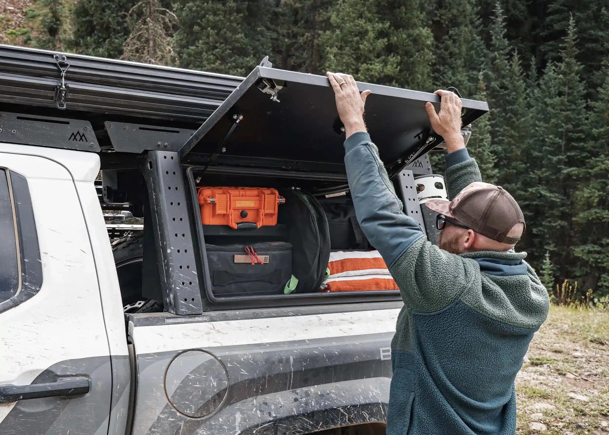 Overland Bed Rack Storage Box - Toyota Tacoma - Spirit of 1876 - Backwoods Adventure Mods