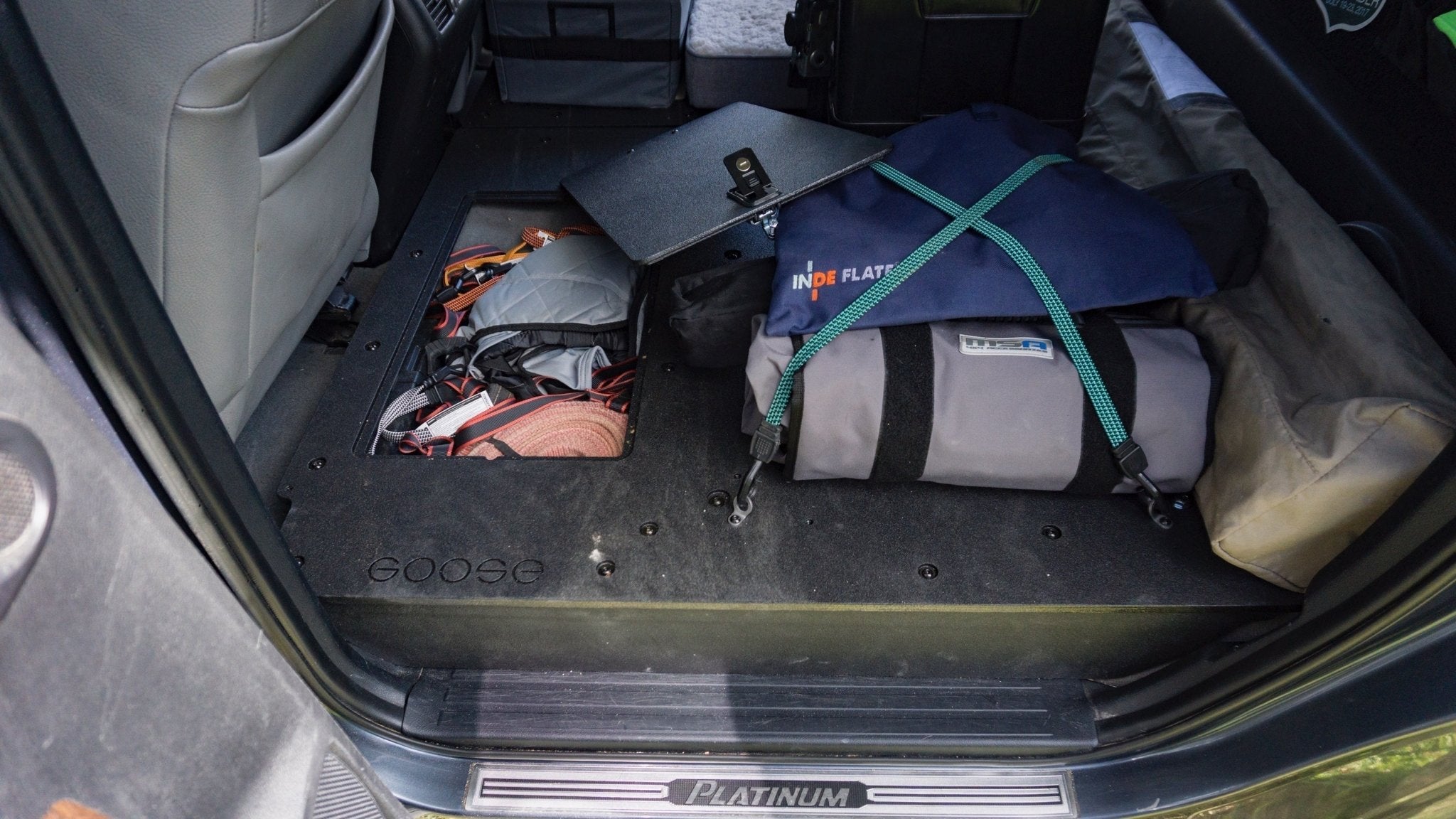 Toyota Tundra 2007 - 2013 2nd Gen. CrewMax - Second Row Seat Delete Plate System - Spirit of 1876 - Goose Gear
