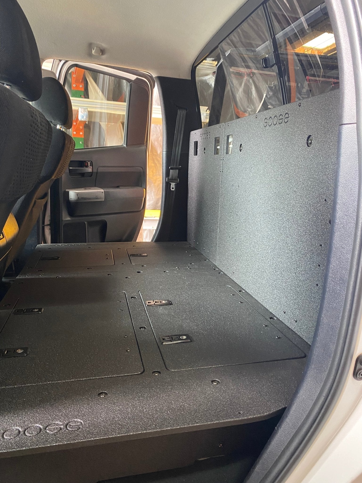Toyota Tundra 2007 - 2013 2nd Gen. Double Cab - Second Row Seat Delete Plate System - Spirit of 1876 - Goose Gear