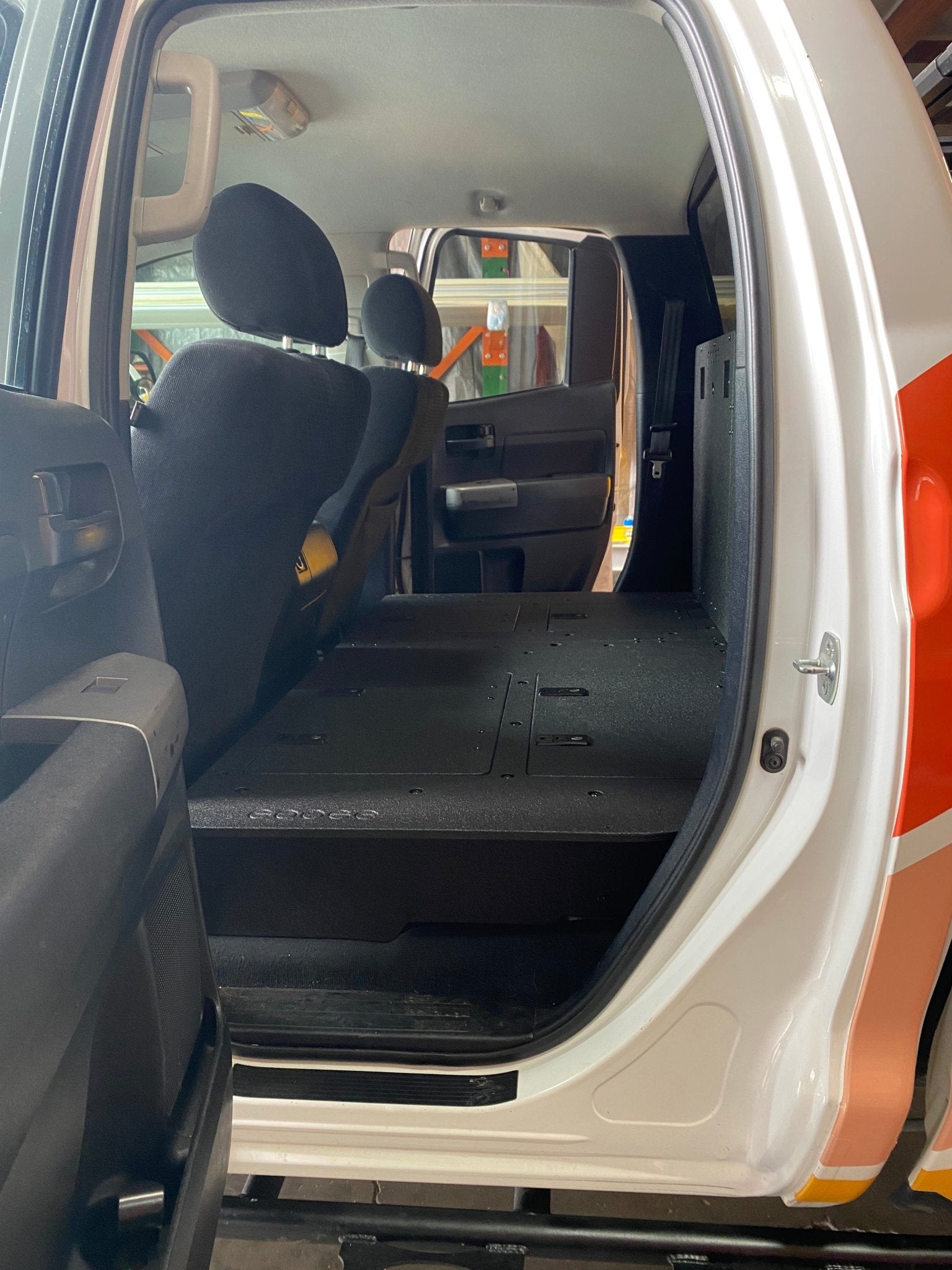 Toyota Tundra 2007 - 2013 2nd Gen. Double Cab - Second Row Seat Delete Plate System - Spirit of 1876 - Goose Gear