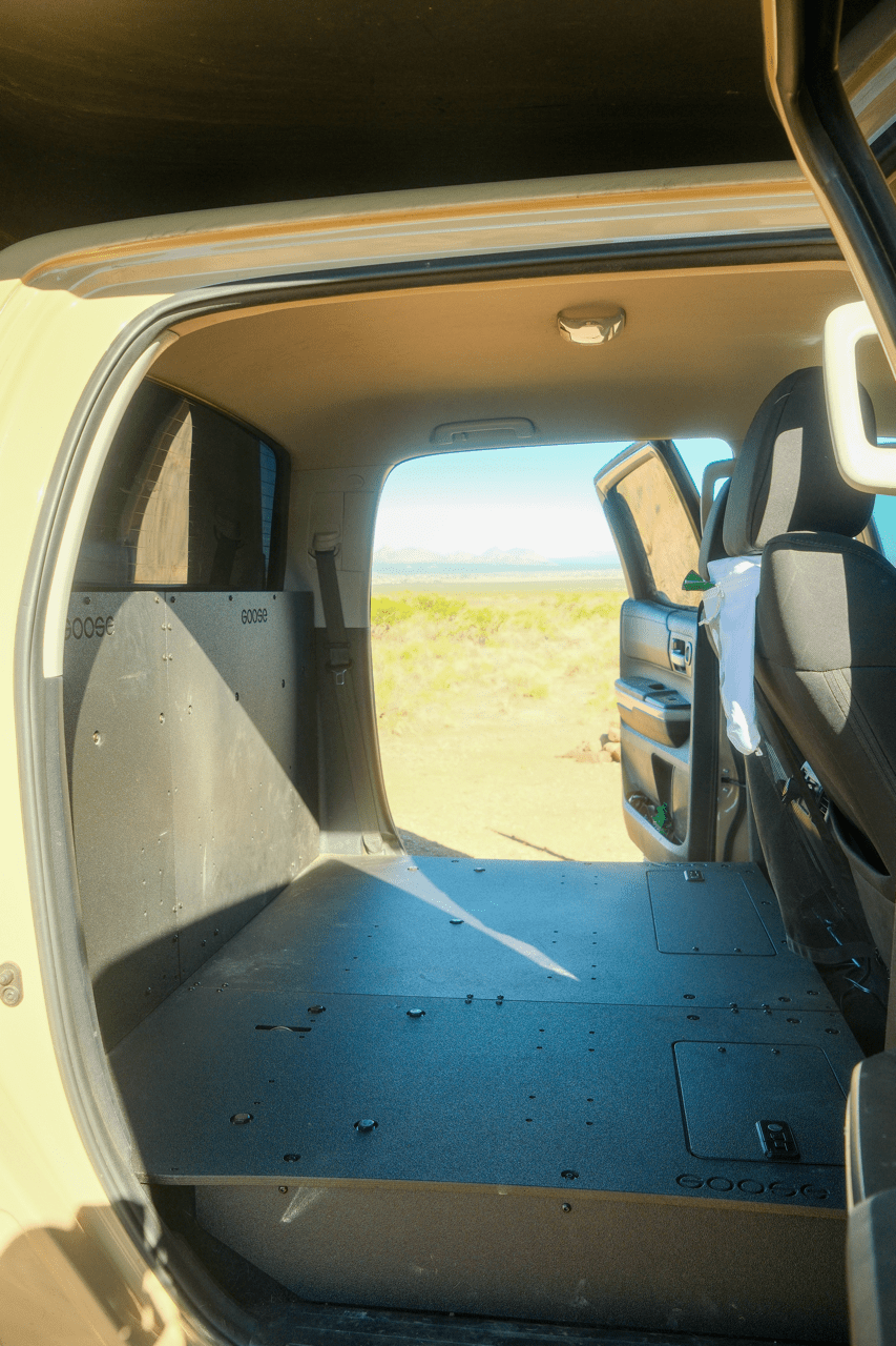 Toyota Tundra 2014 - 2021 2.5 Gen. CrewMax - Second Row Seat Delete Plate System - Spirit of 1876 - Goose Gear