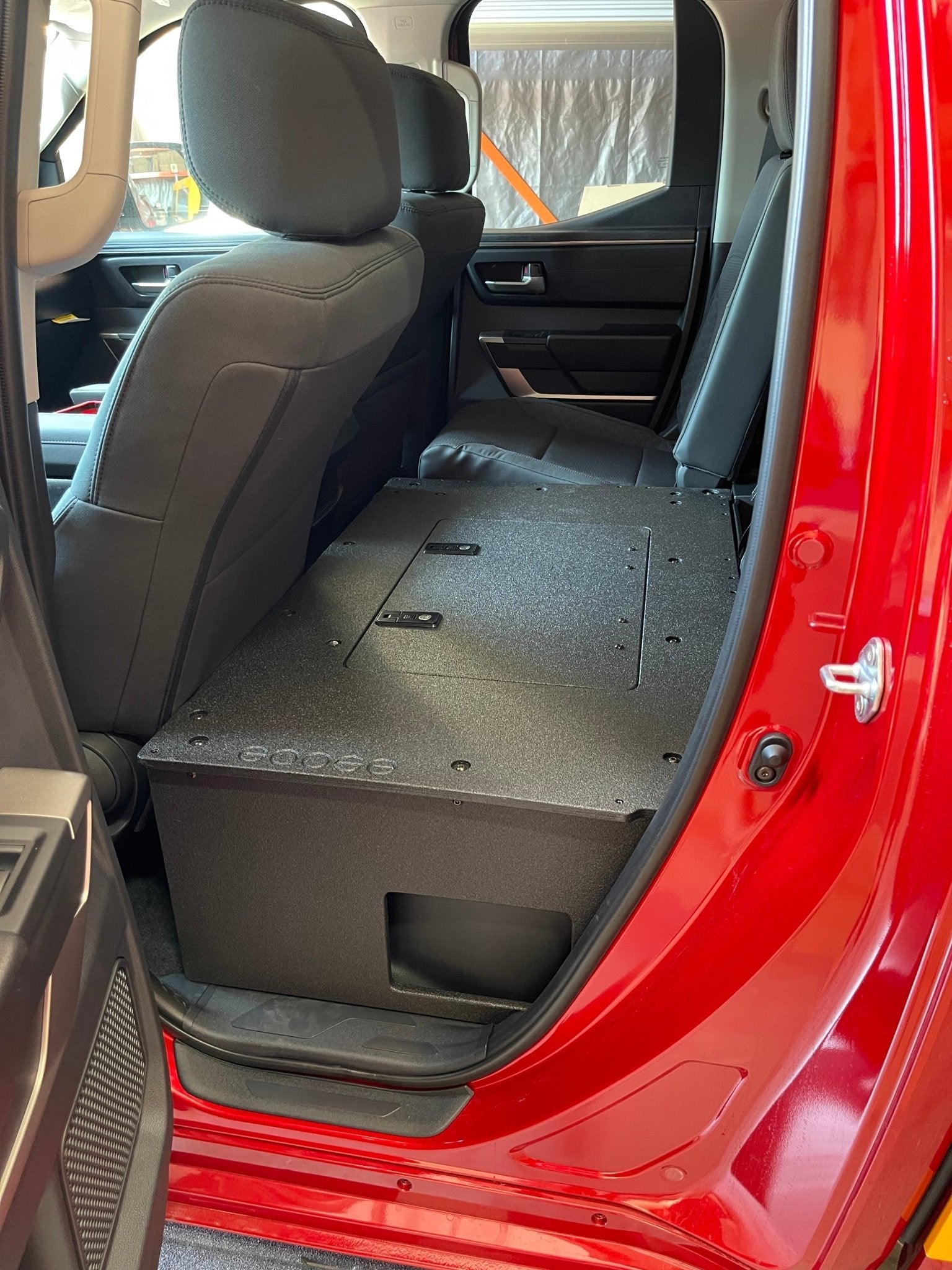 Toyota Tundra 2022 - Present 3rd Gen. DoubleCab - Second Row Seat Delete Plate System - Spirit of 1876 - Goose Gear