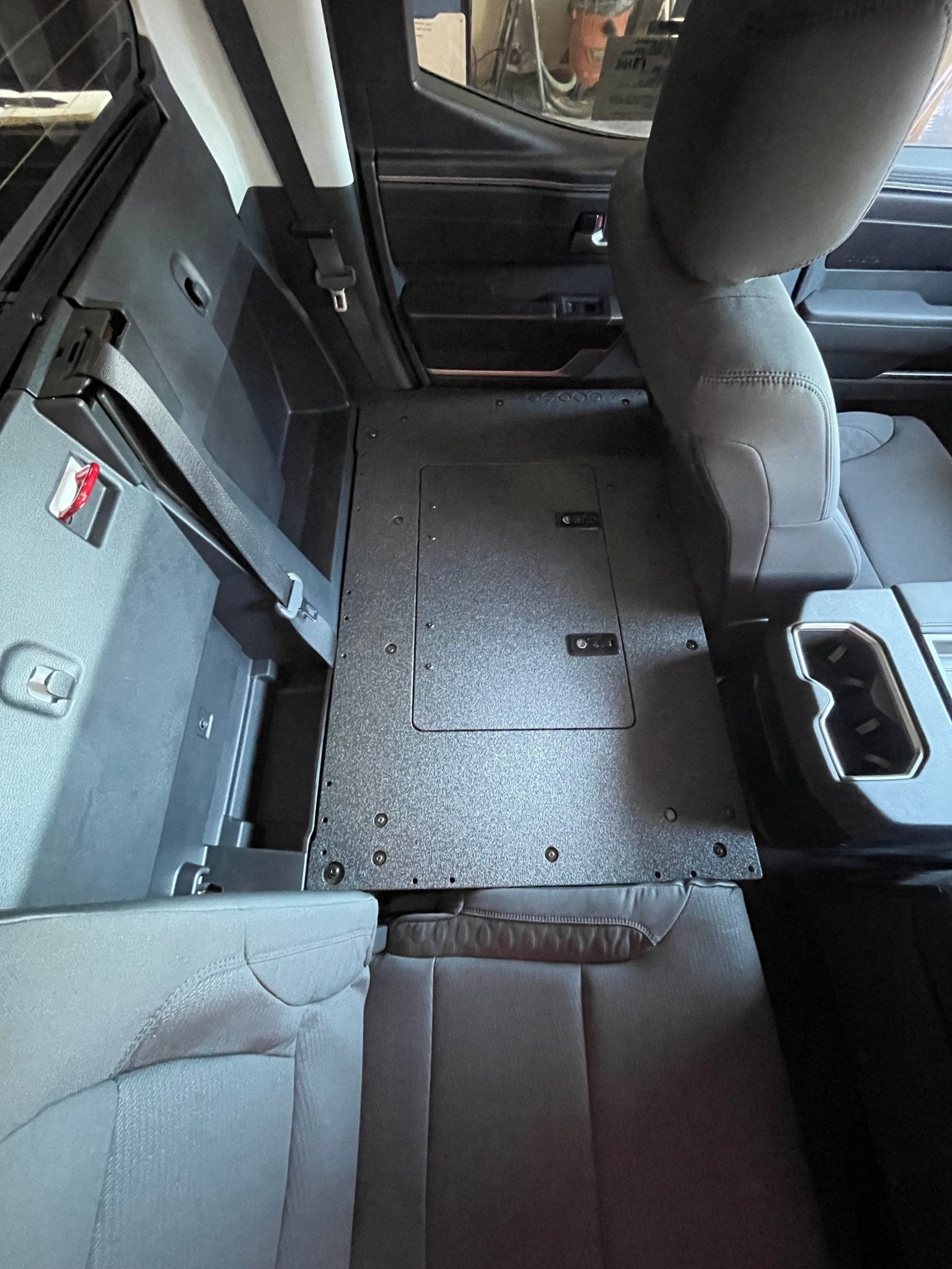 Toyota Tundra 2022 - Present 3rd Gen. DoubleCab - Second Row Seat Delete Plate System - Spirit of 1876 - Goose Gear