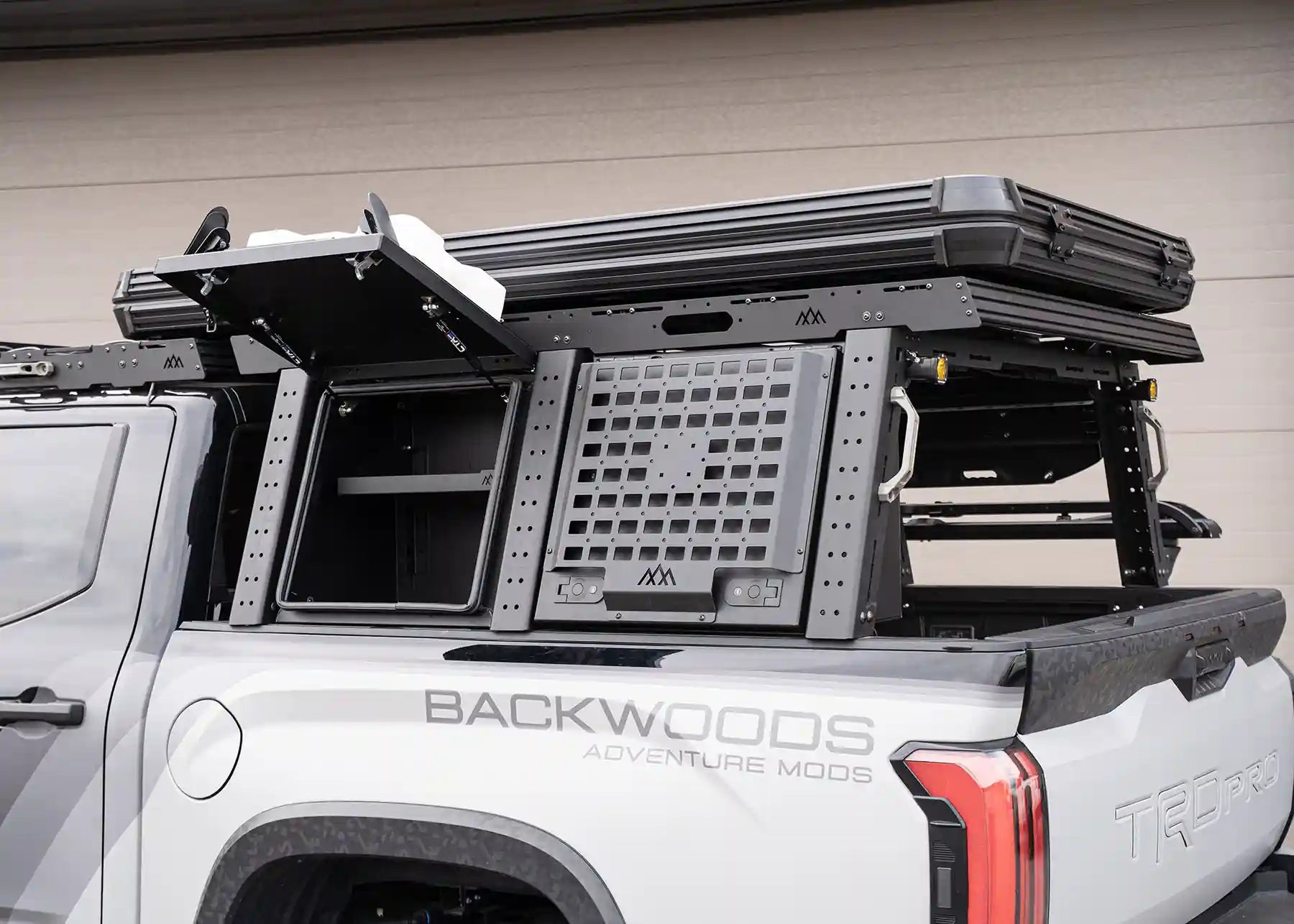 Overland Bed Rack Storage Box - Toyota Tundra - Spirit of 1876 - Backwoods Adventure Mods