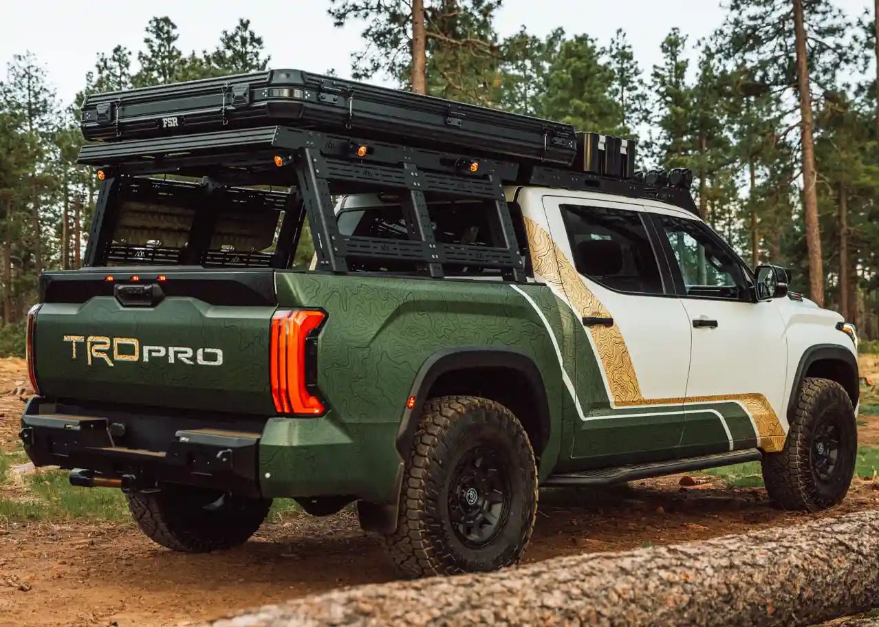 Toyota Tundra Bed Rack - Full Height - Spirit of 1876 - Backwoods Adventure Mods