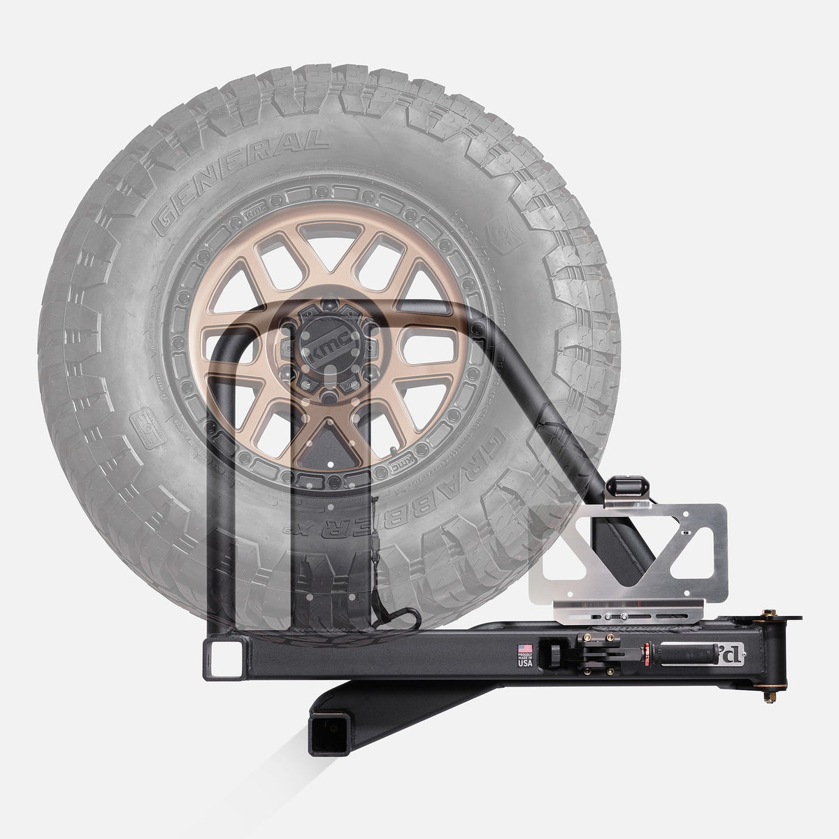 UltraSwing® Short-Fit Spare Tire Hitch Mount | RiGd Supply - Spirit of 1876 - RIGd Supply
