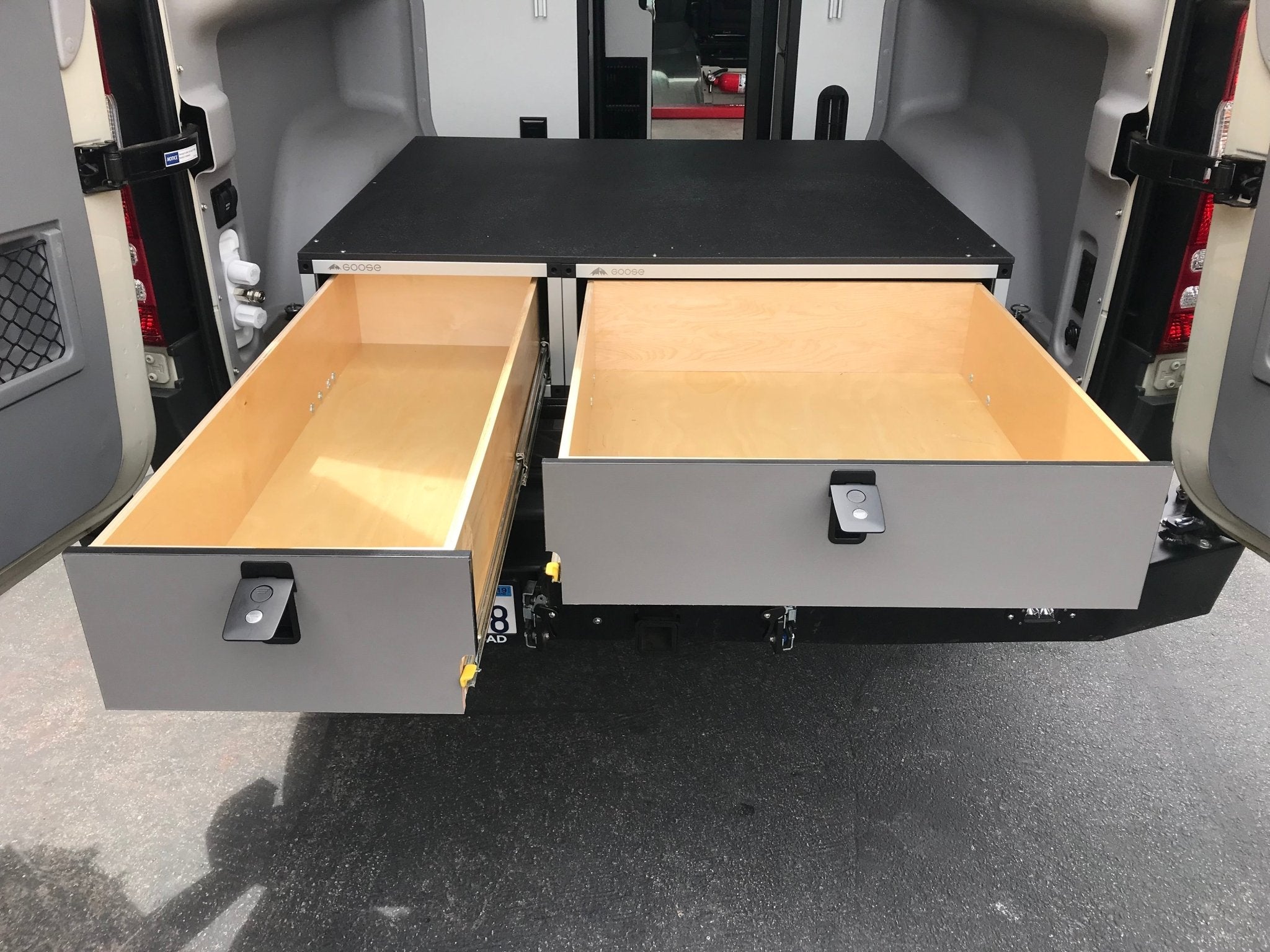Winnebago Revel 2017 - 2020 - Side x Side Base Drawer System - Spirit of 1876 - Goose Gear