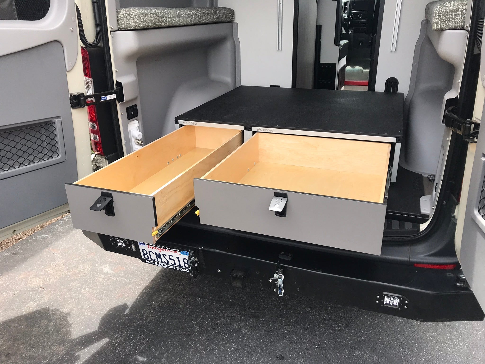 Winnebago Revel 2017 - 2020 - Side x Side Base Drawer System - Spirit of 1876 - Goose Gear