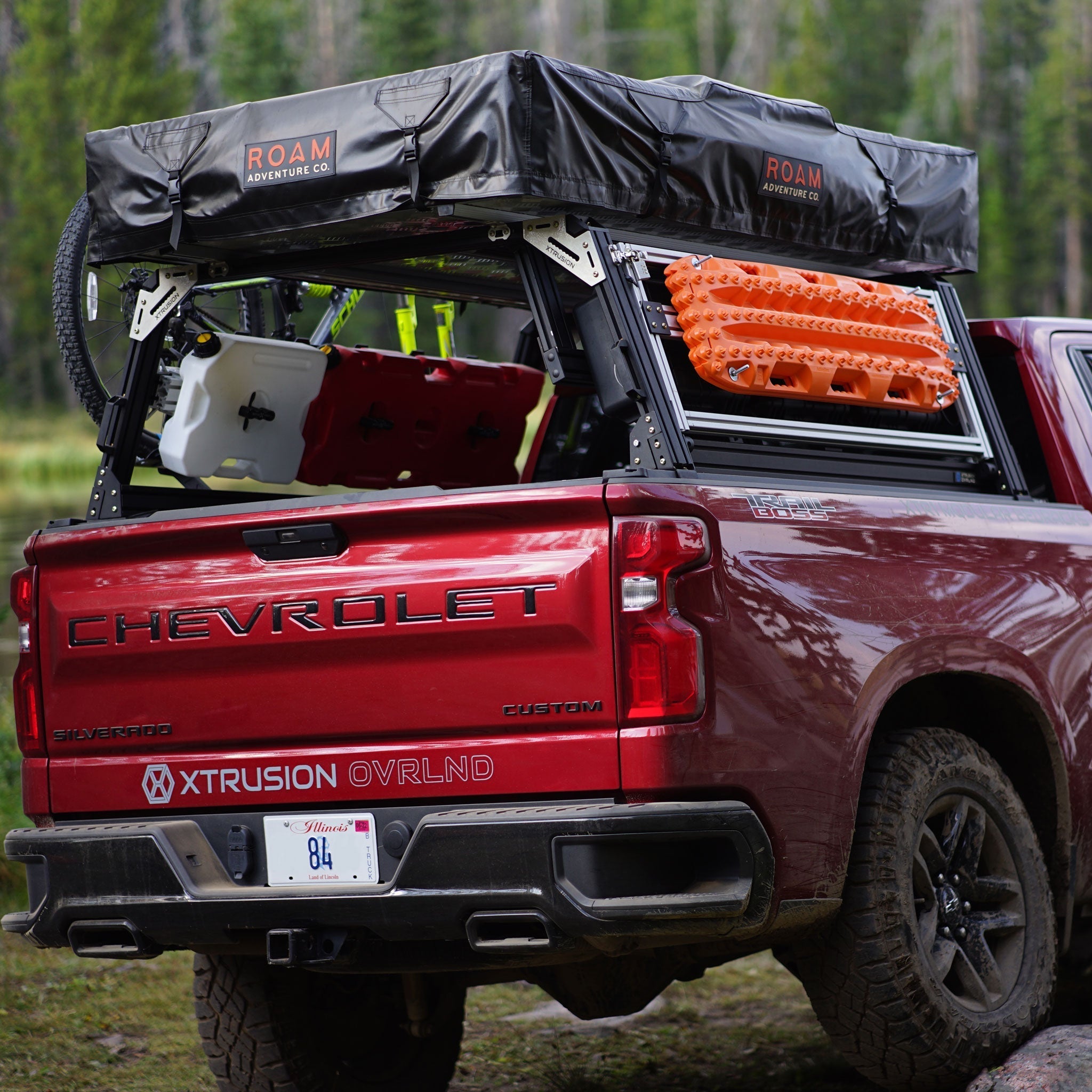 XTR1 Bed Rack for Retrax XR Cover - Chevrolet Silverado & GMC Sierra 1500 - Spirit of 1876 - Xtrusion Overland