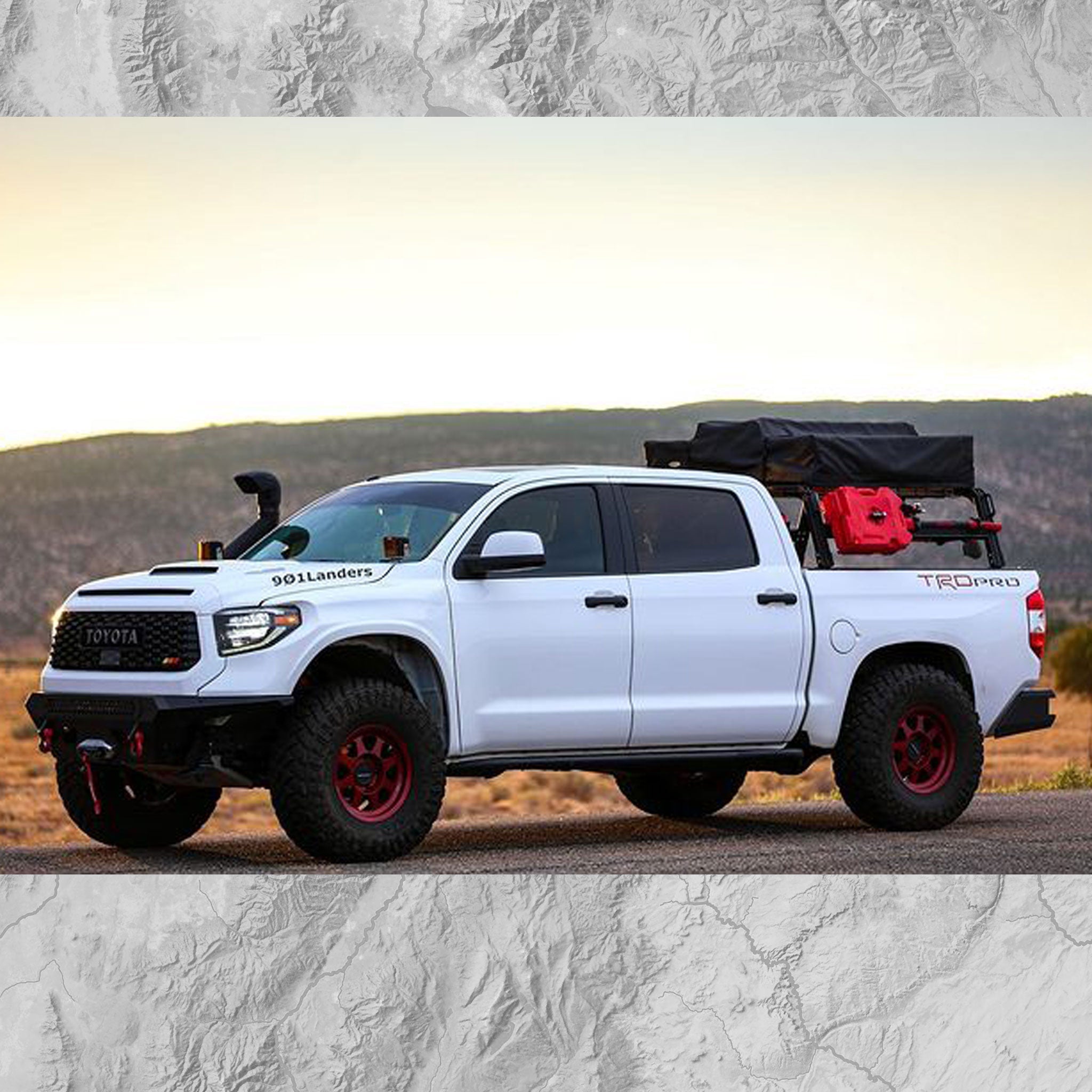 XTR1 Bed Rack for Toyota Tundra - Spirit of 1876 - Xtrusion Overland