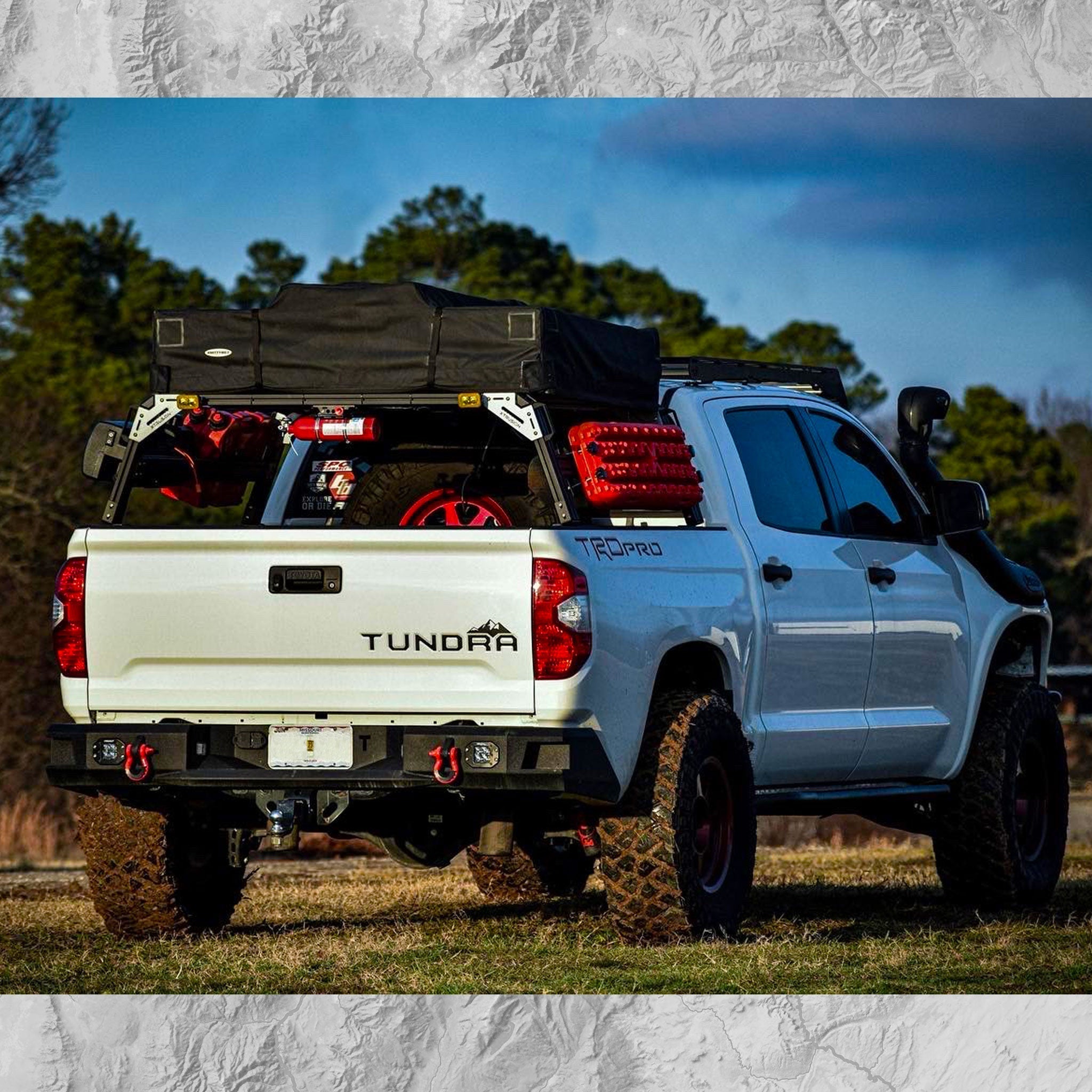 XTR1 Bed Rack for Retrax XR Cover - Toyota Tundra - Spirit of 1876 - Xtrusion Overland
