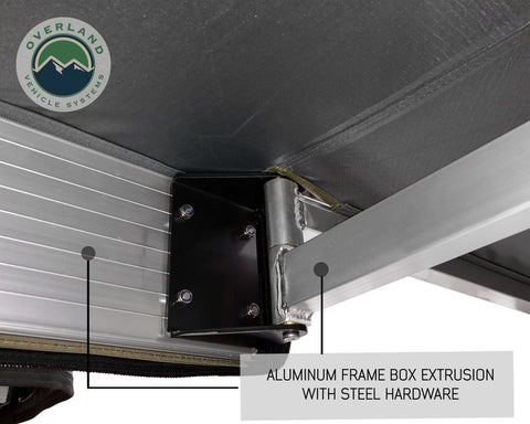 OVS Nomadic Awning 180 - Dark Gray Cover With Black Cover Universal
