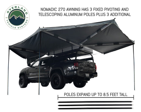 OVS Nomadic Awning 270 Awning & Wall 1, 2, & 3, Mounting Brackets - Driverside