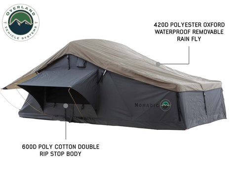 OVS Nomadic 3 Extended Roof Top Tent in Dark Gray
