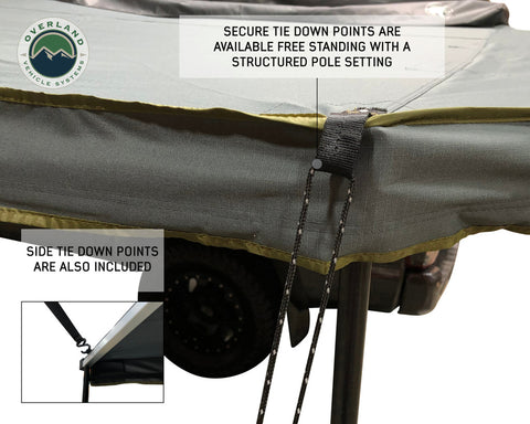 OVS Nomadic 270 LT Awning - Driver Side 19559907- Dark Gray Cover With Black Cover Universal