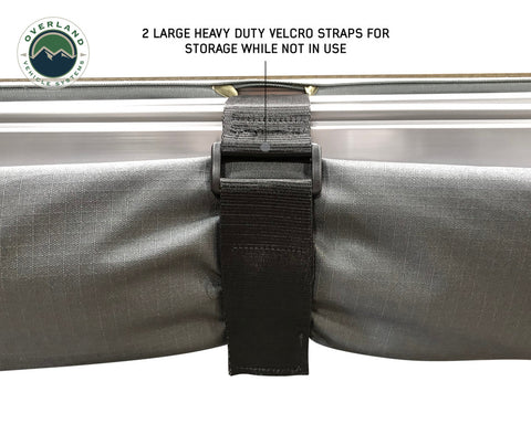 OVS Nomadic 270 LT Awning - Passenger Side 19569907- Dark Gray Cover With Black Cover Universal